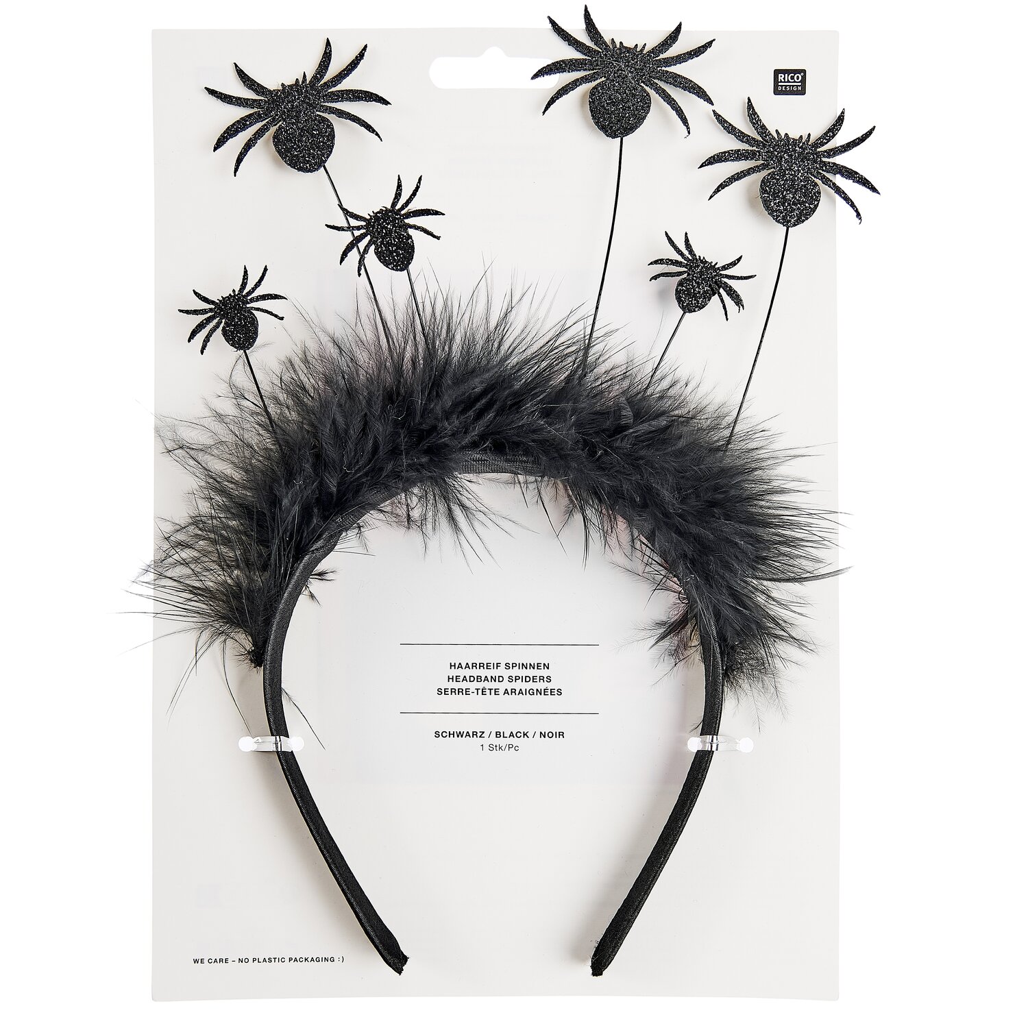 Haarreif Spinnen schwarz von Rico Design