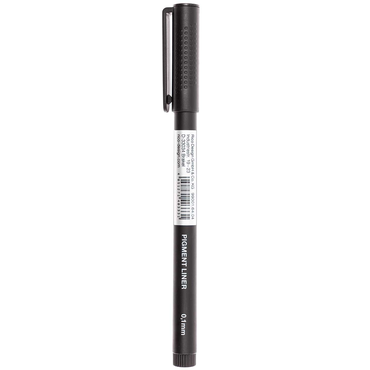 Rico Design Paper Poetry Pigment Liner schwarz 0,1mm