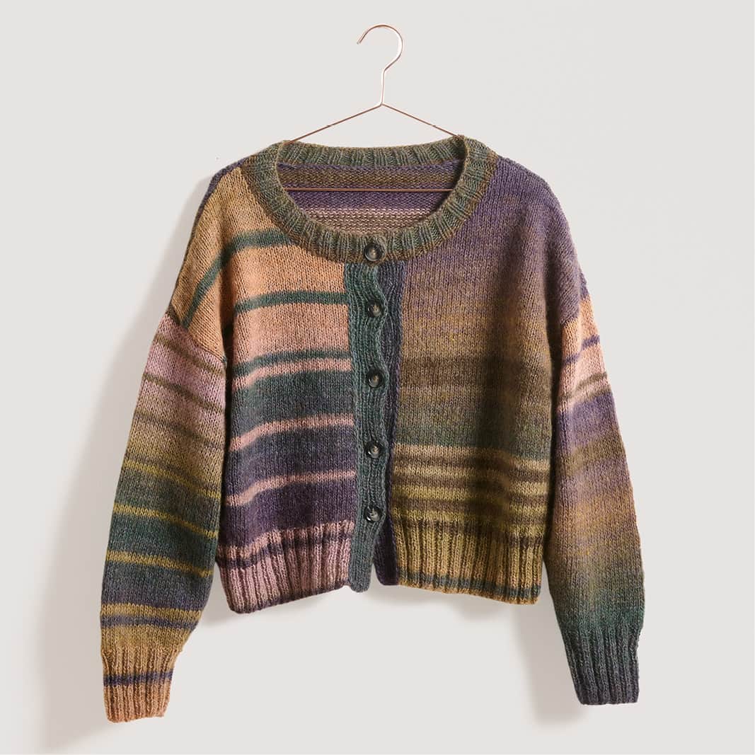 Gestrickte Jacke: Modell 24 aus dem Heft Lovewool No. 23