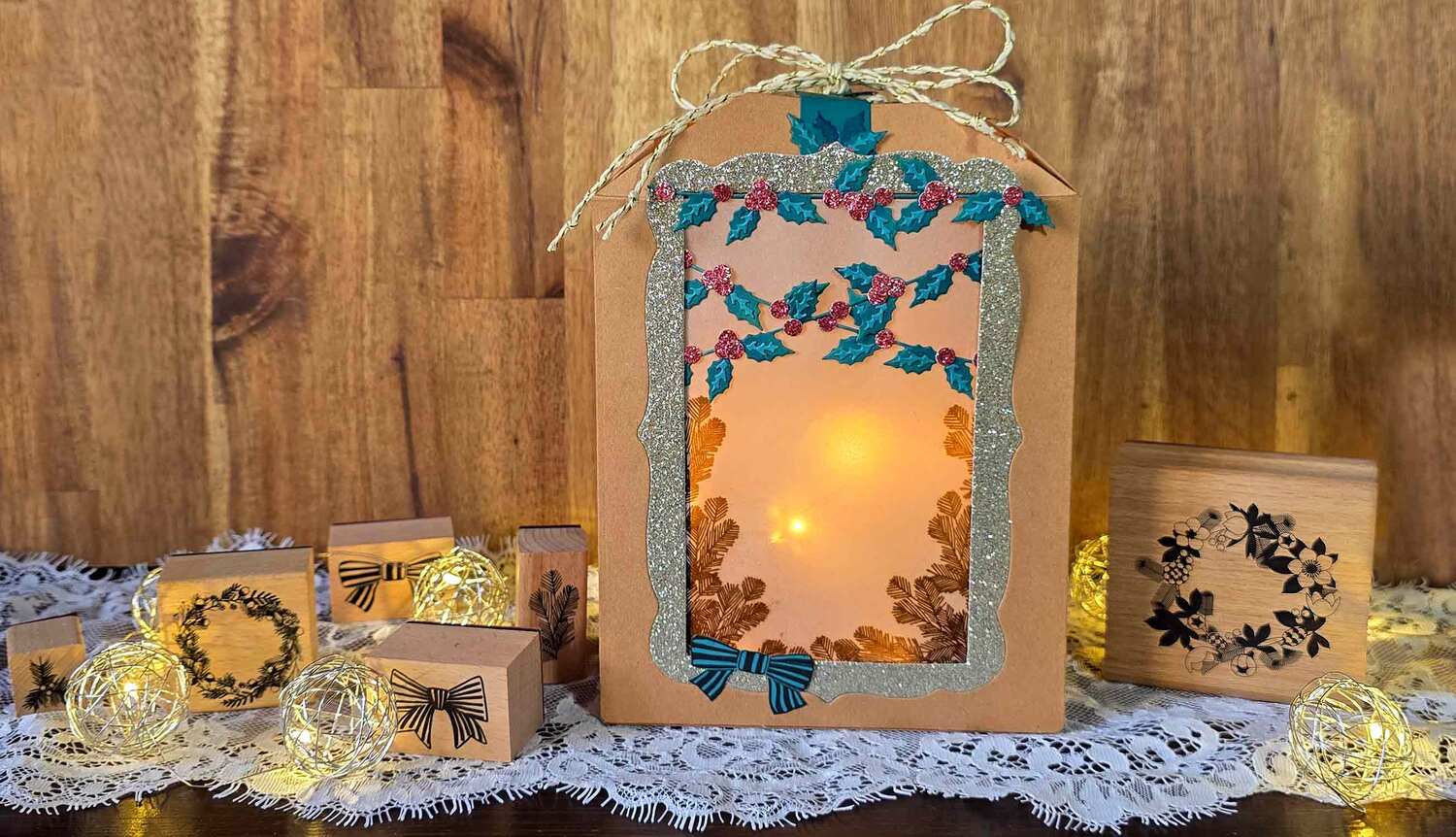 Inspiration Weihnachtslaterne basteln mit Sizzix @ankes.art