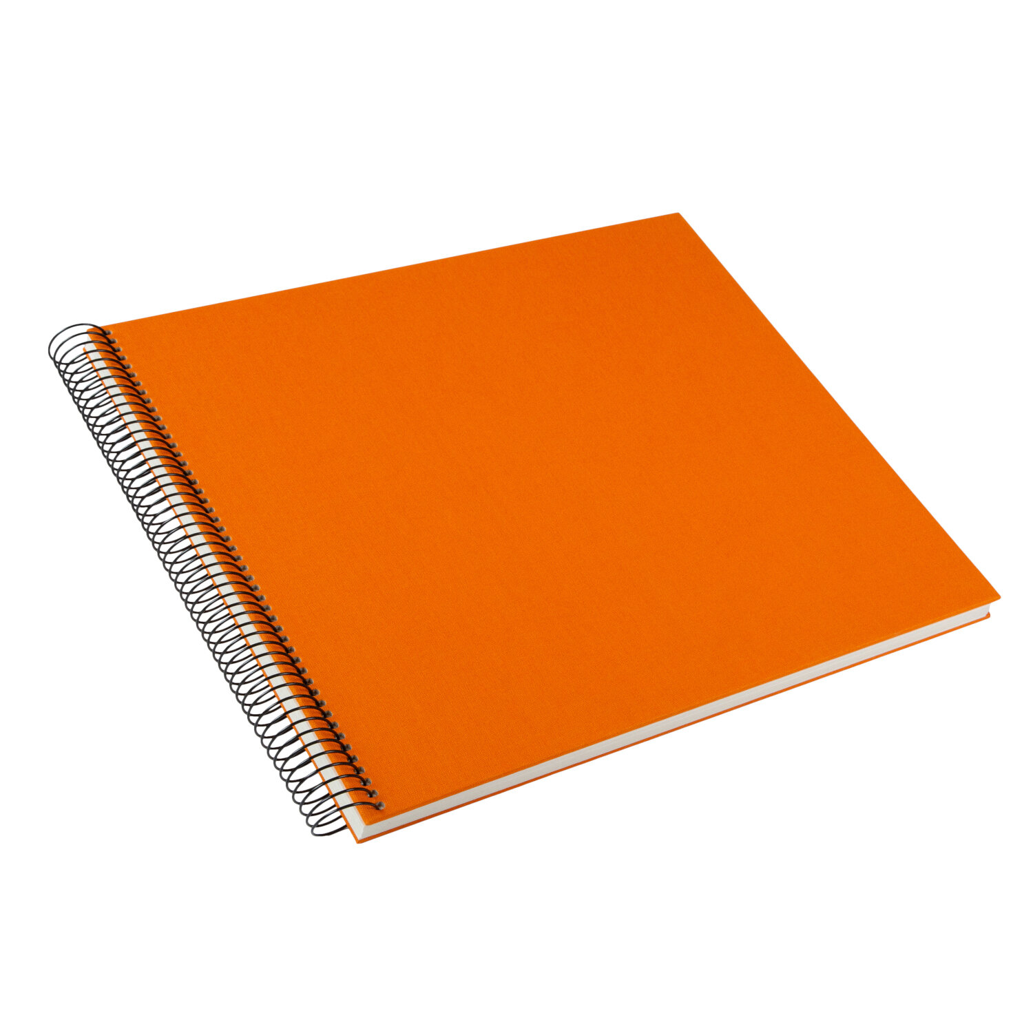 Spiralalbum 30x35cm Leinen 40 weiße Seiten Farbe Orange von Goldbuch Georg Brückner 