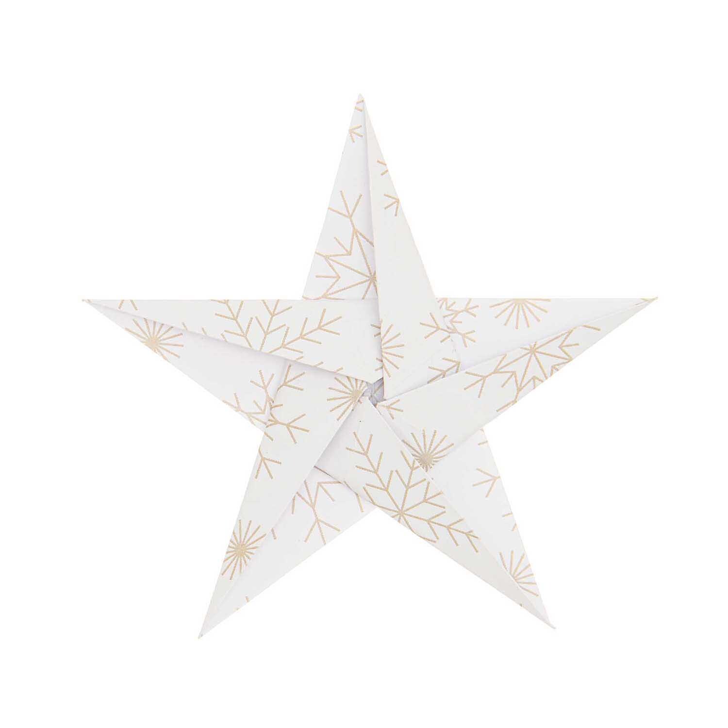 Paper Poetry Bascetta Origamipapier Schneeflocken Gold