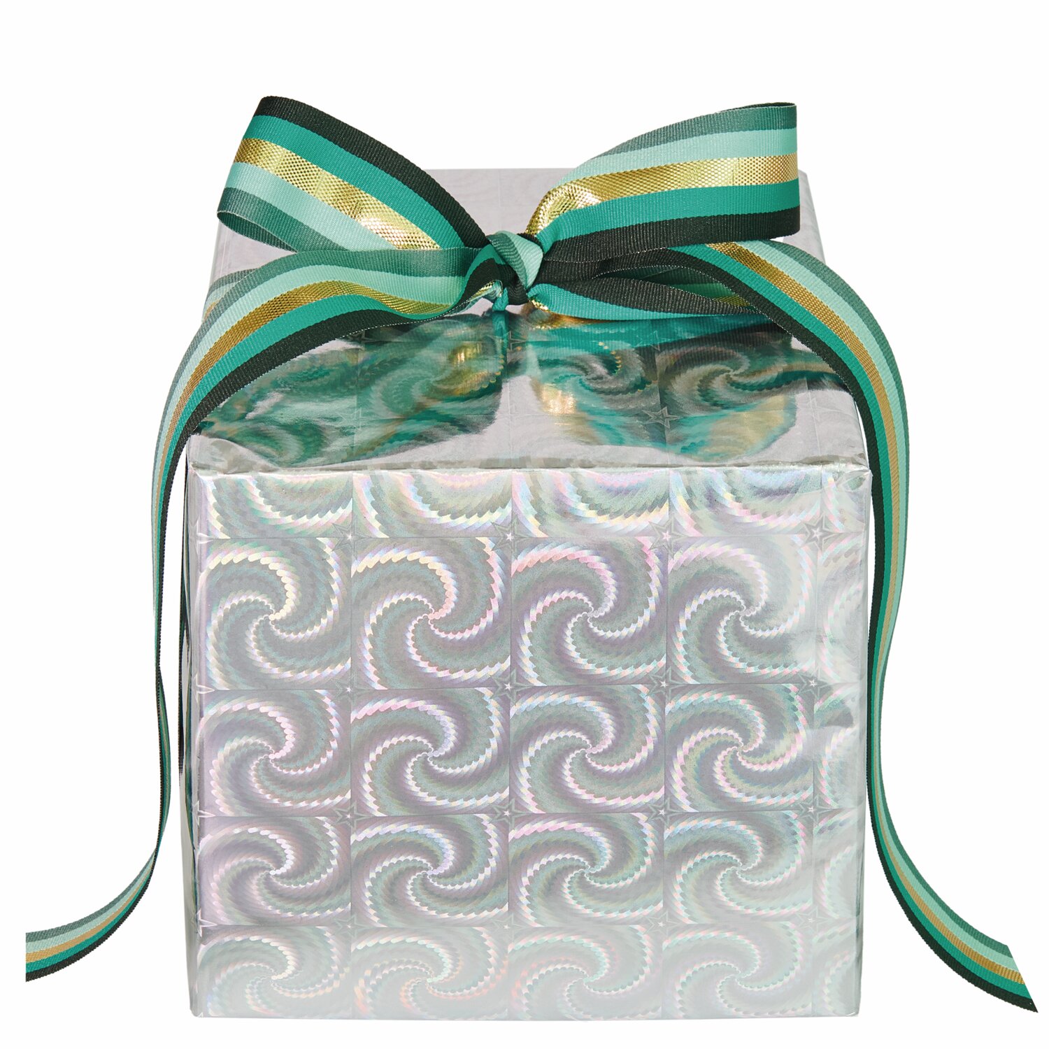 Paper Poetry Geschenkpapier holographisch mit Sternen 200x70cm 80g/m² Farbe Silber von Rico Design