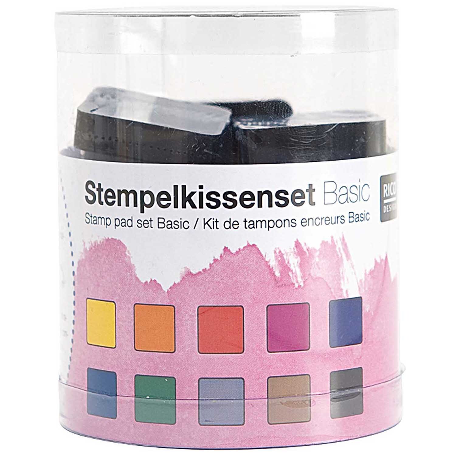 Stempelkissenset Regenbogen 10 Stück
