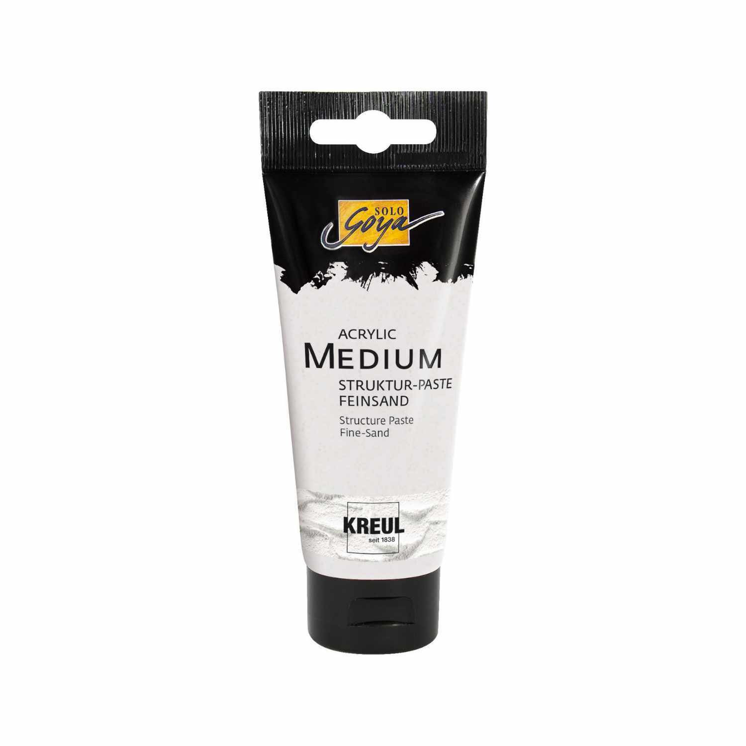 Solo Goya Acrylic Medium Struktur-Paste Feinsand