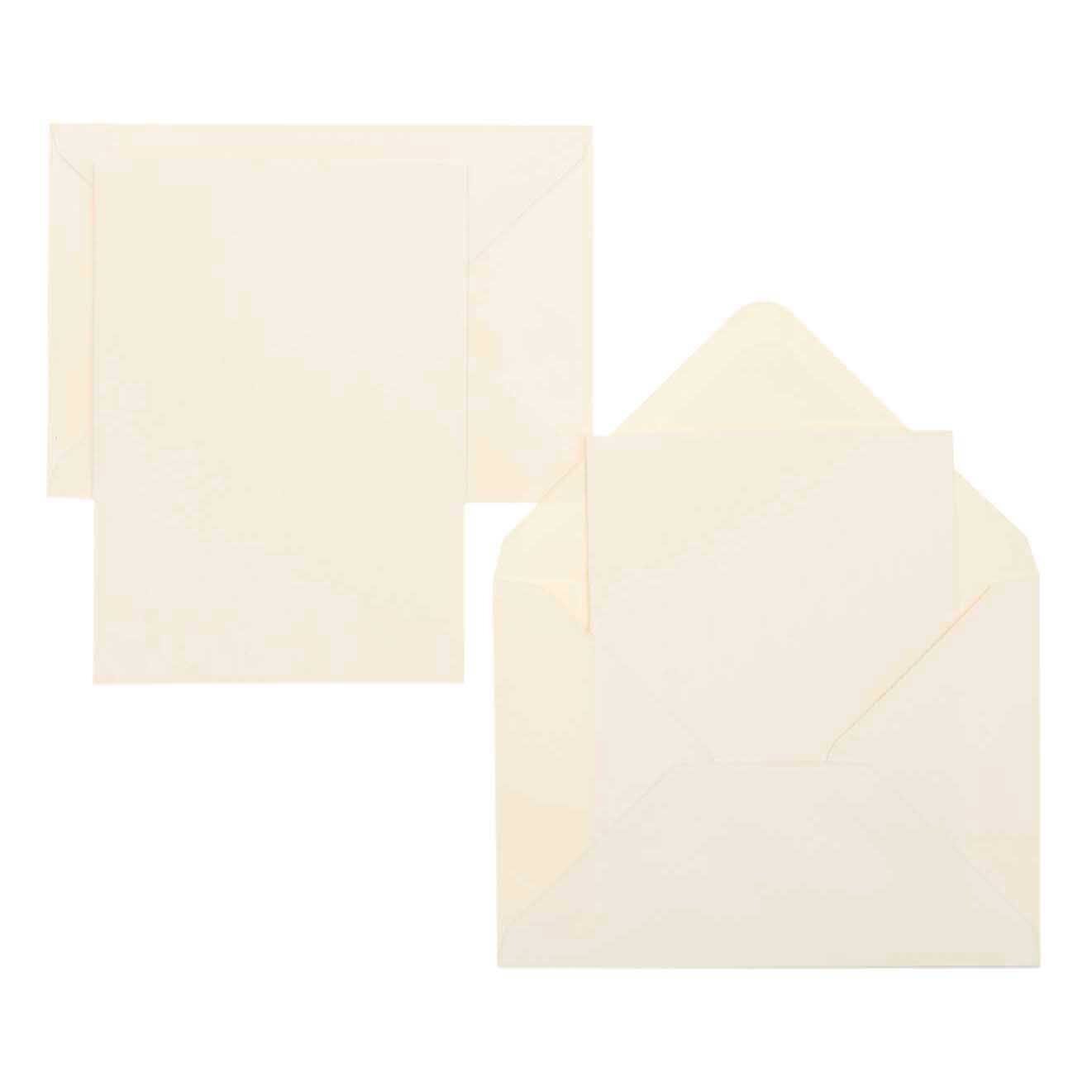 Paper Poetry Kartenset Basic elfenbein B6 30-teilig von Rico Design