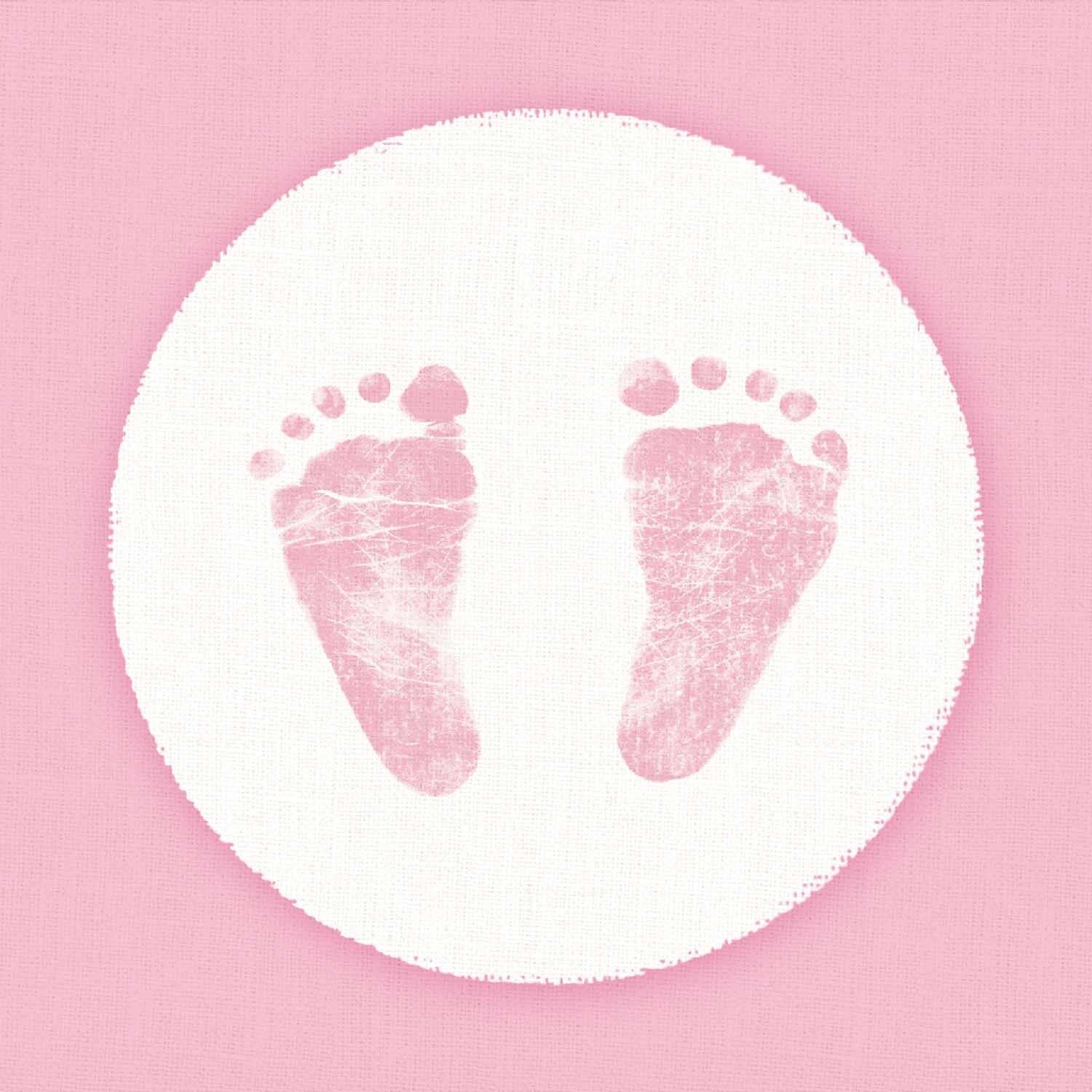 Serviette Baby Steps Girl 33x33cm 20 Stück