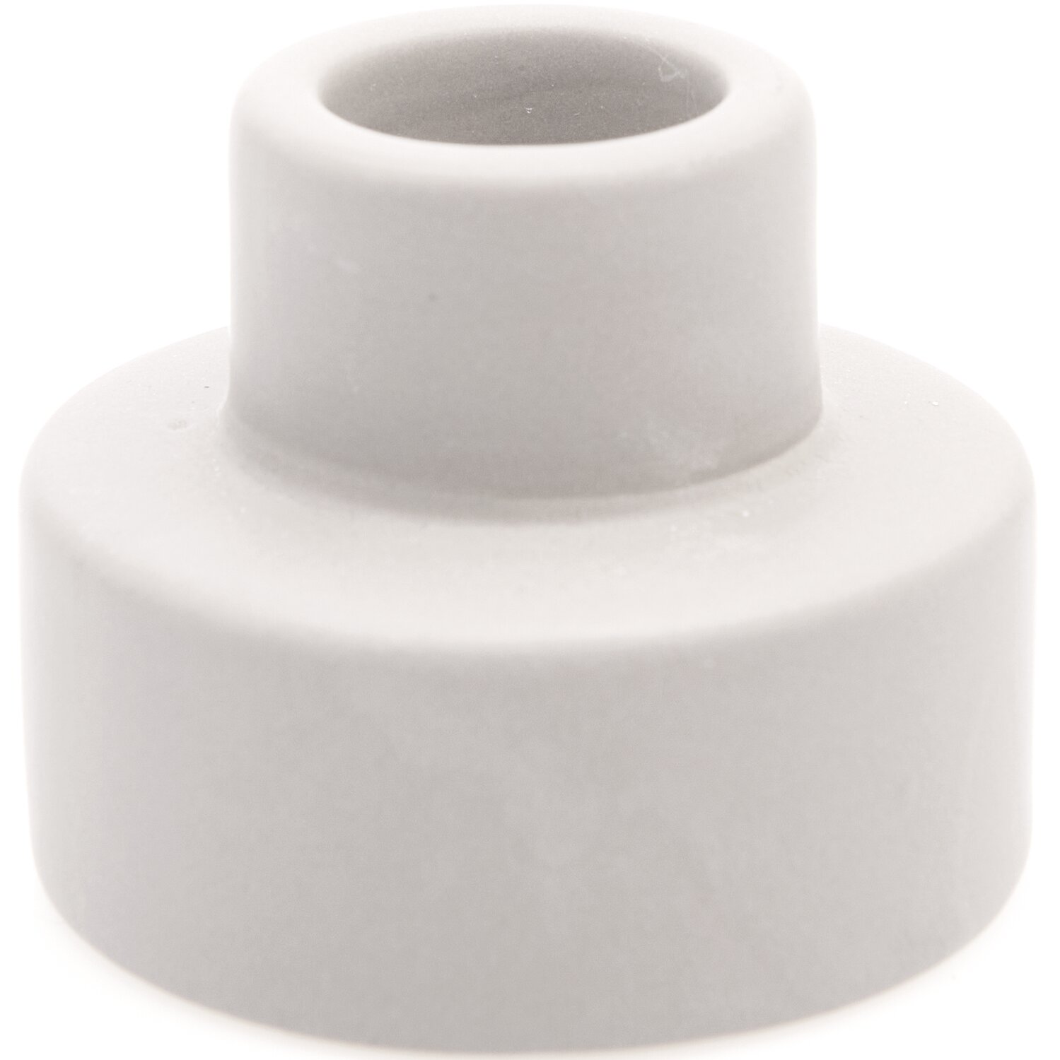 Keramikkerzenhalter von Rico Design in Weiß, 5,5x5,5x4,5cm. Schlichtes Design für stilvolle Dekoration.