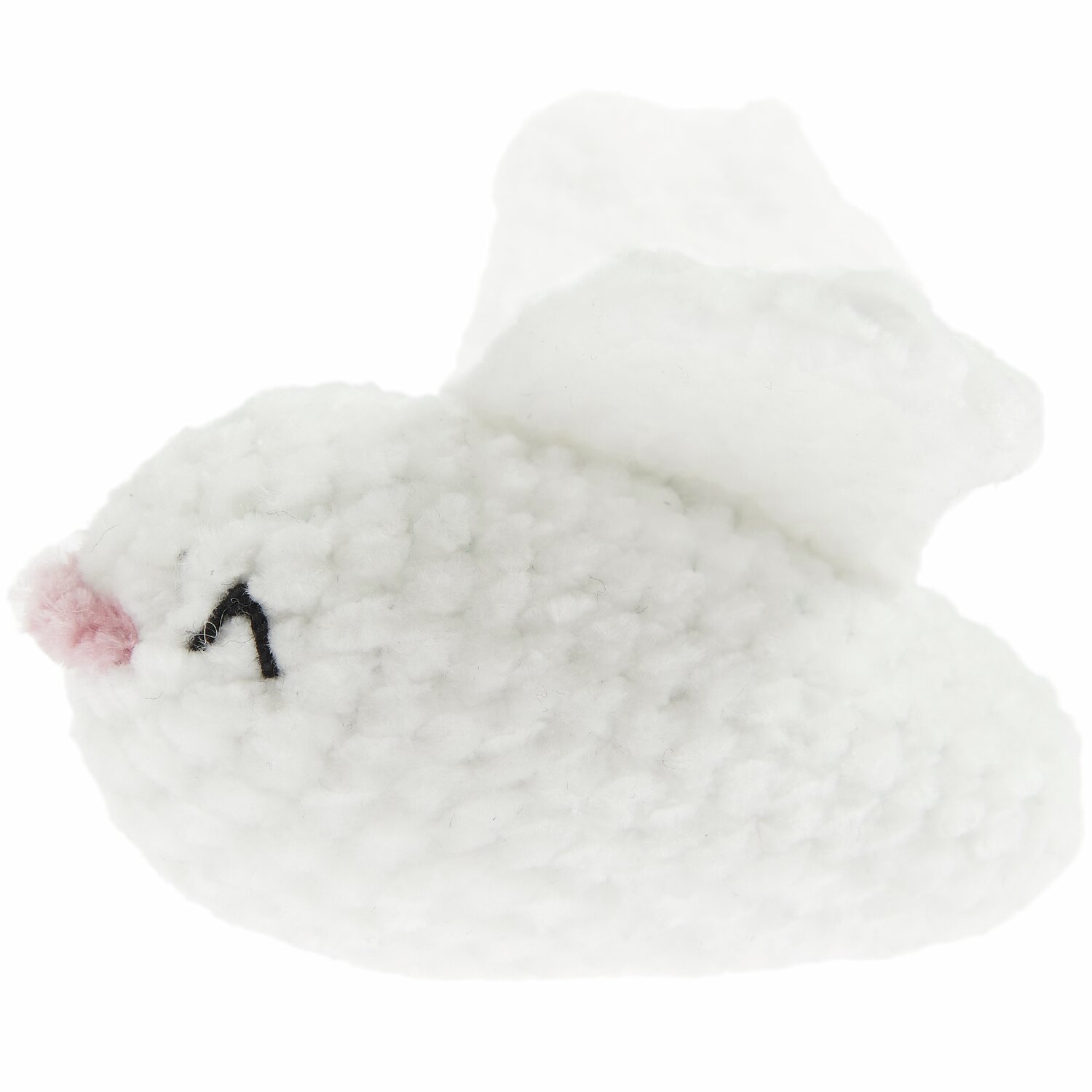 Ricorumi Häkelset Schlüsselanhänger Chingu Earth: Weißer gehäkelter Vogel von Rico Design, ideal als dekorativer Anhänger.