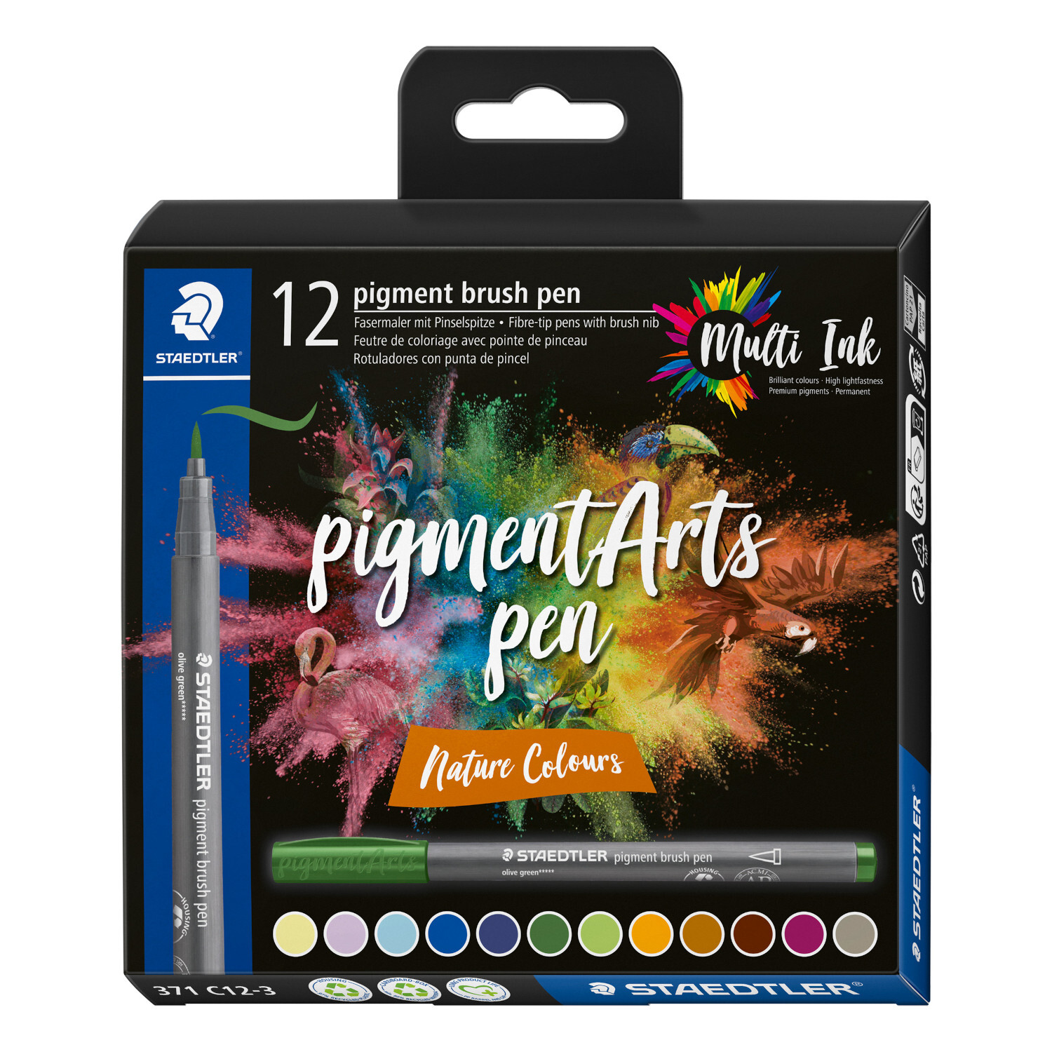 Pigment Brush Pen Nature Set