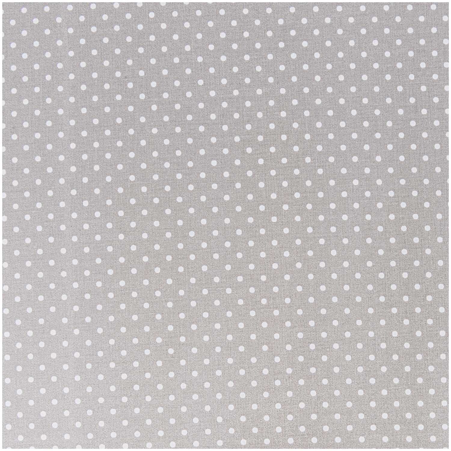 Stoff Punkte klein grau-weiß 140cm Stoff Punkte klein grau-weiß 140cm
