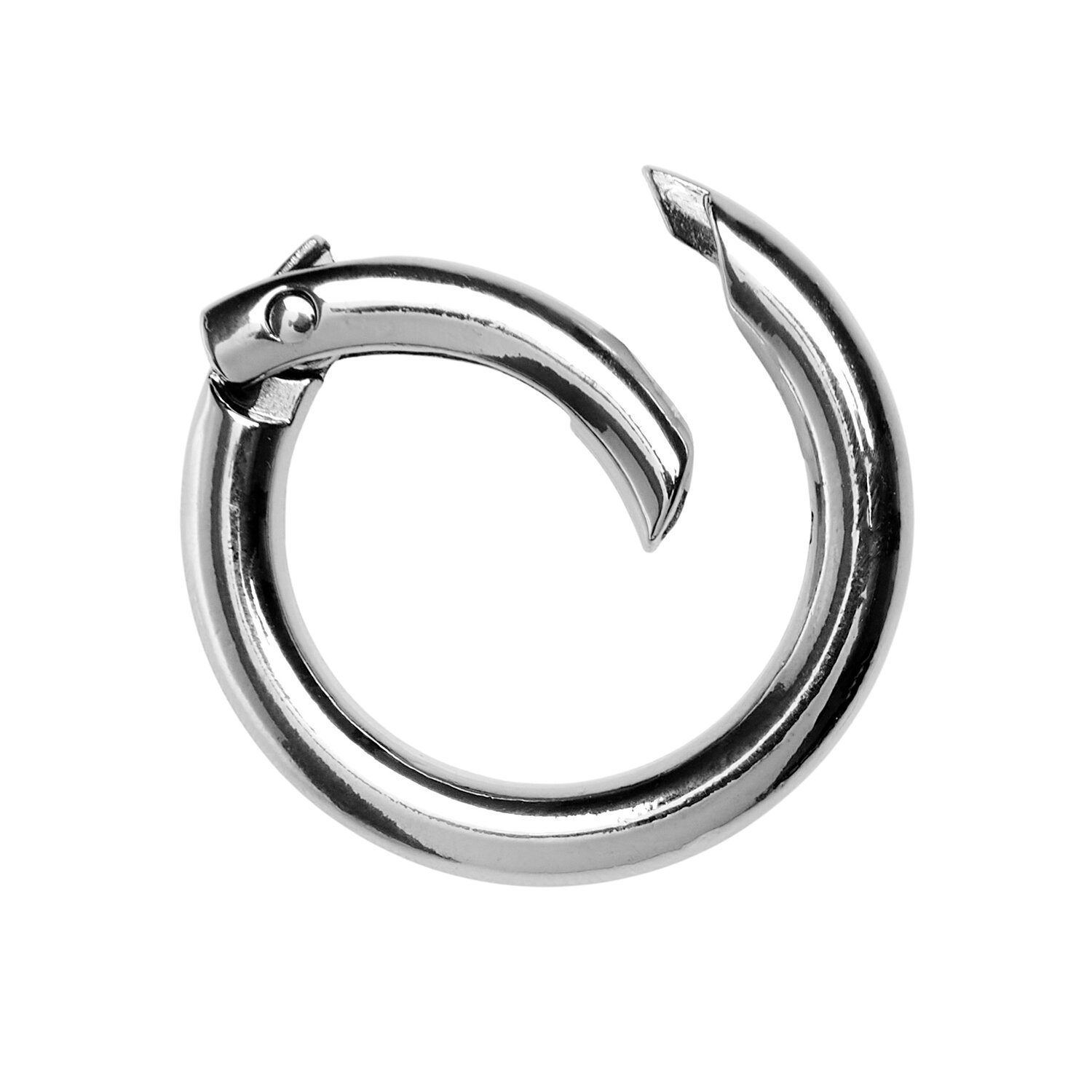 Karabiner-Ring Ø3,5cm Farbe Silber von Rico Design