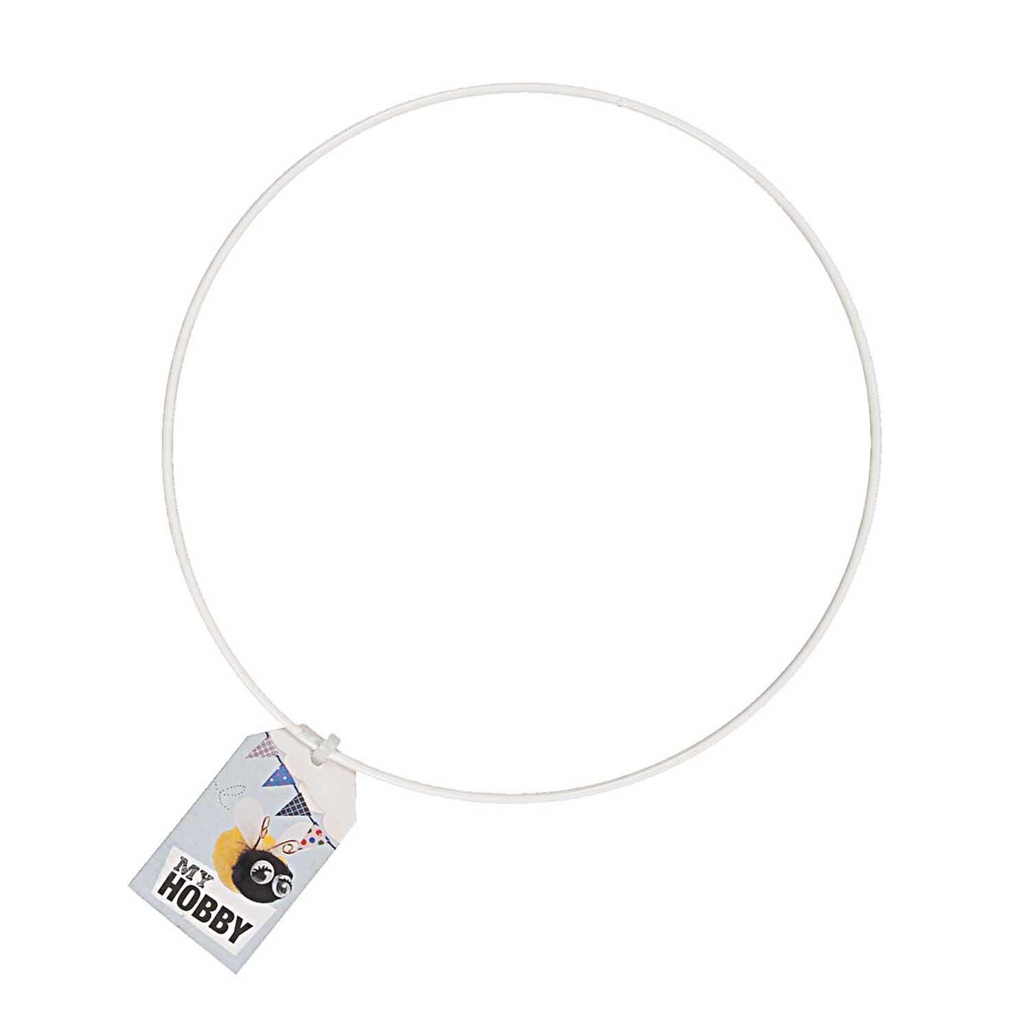 Metallring Offwhite glänzend: Ein runder, glänzender Ring von Rico Design, ideal für kreative Projekte.