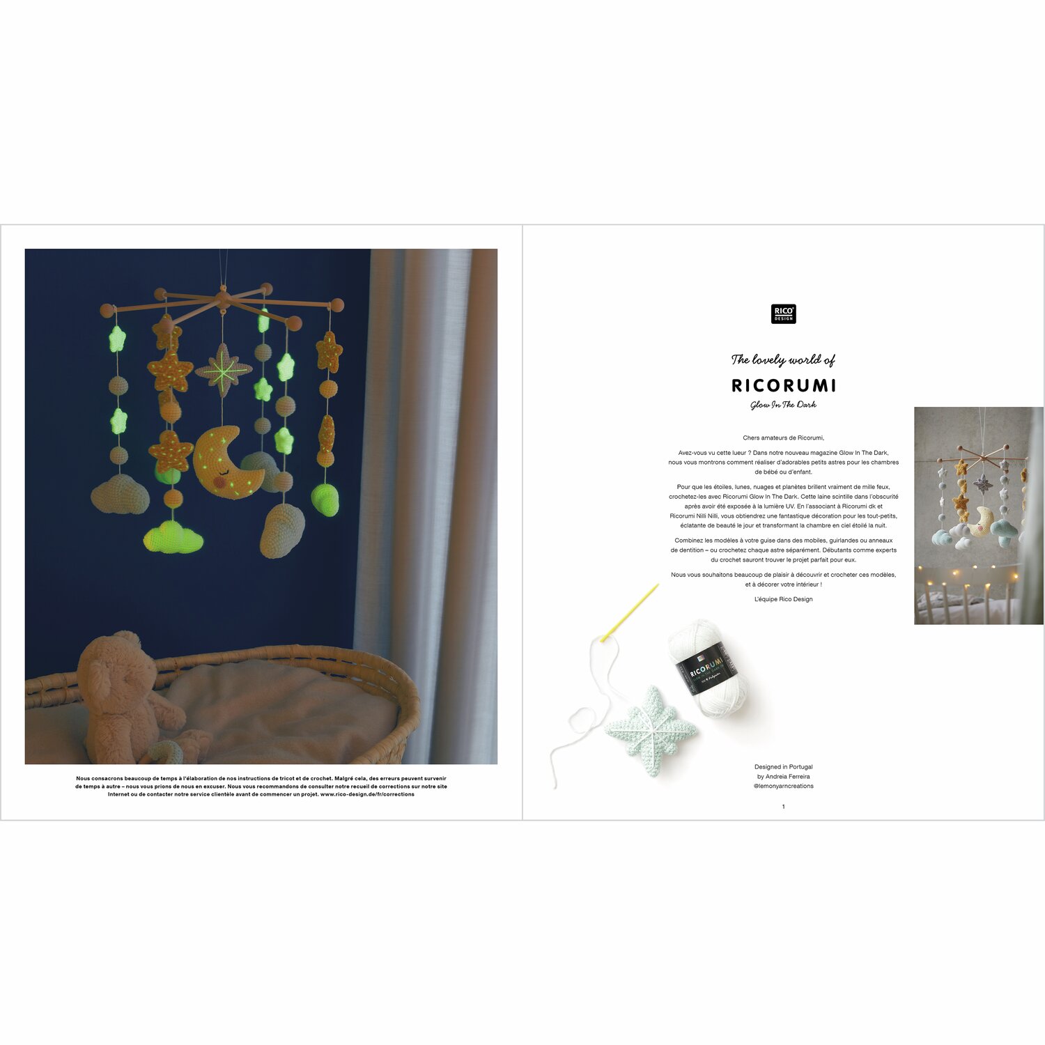 Ricorumi Glow In The Dark Sprachauswahl französisch von Rico Design Ricorumi Glow In The Dark Sprachauswahl französisch von Rico Design