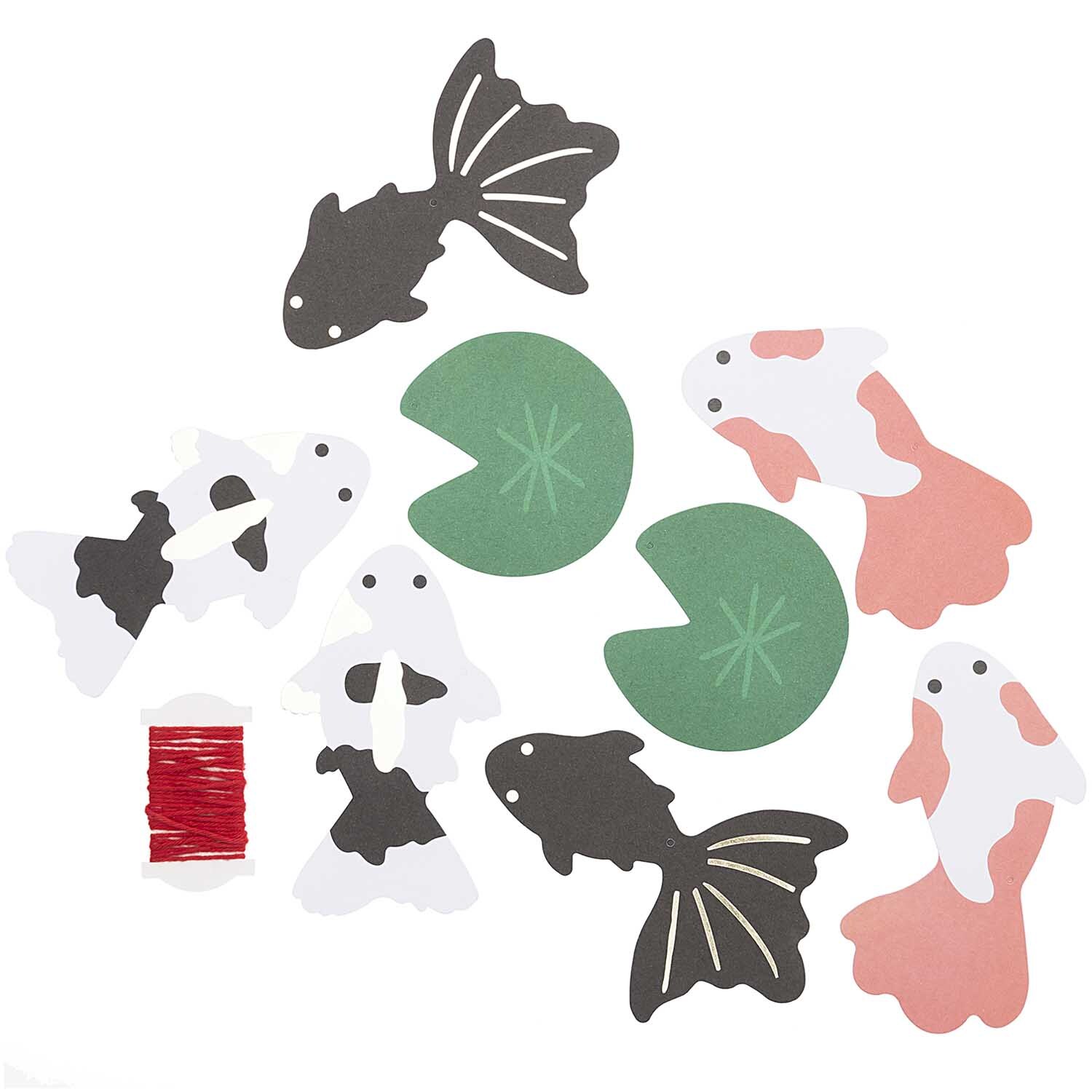Paper Poetry Papieranhänger Jardin Japonais Kois 8 Stück Paper Poetry Papieranhänger Jardin Japonais Kois 8 Stück