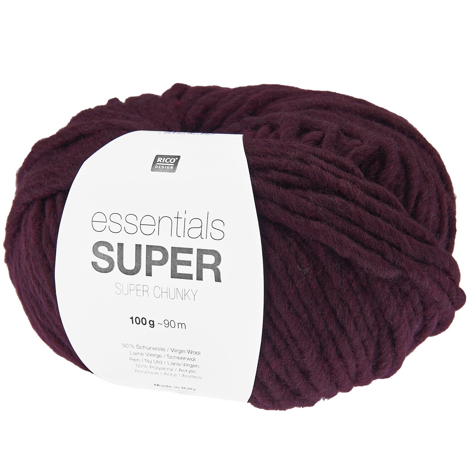 Rico Design Essentials Super super chunky Weinrot