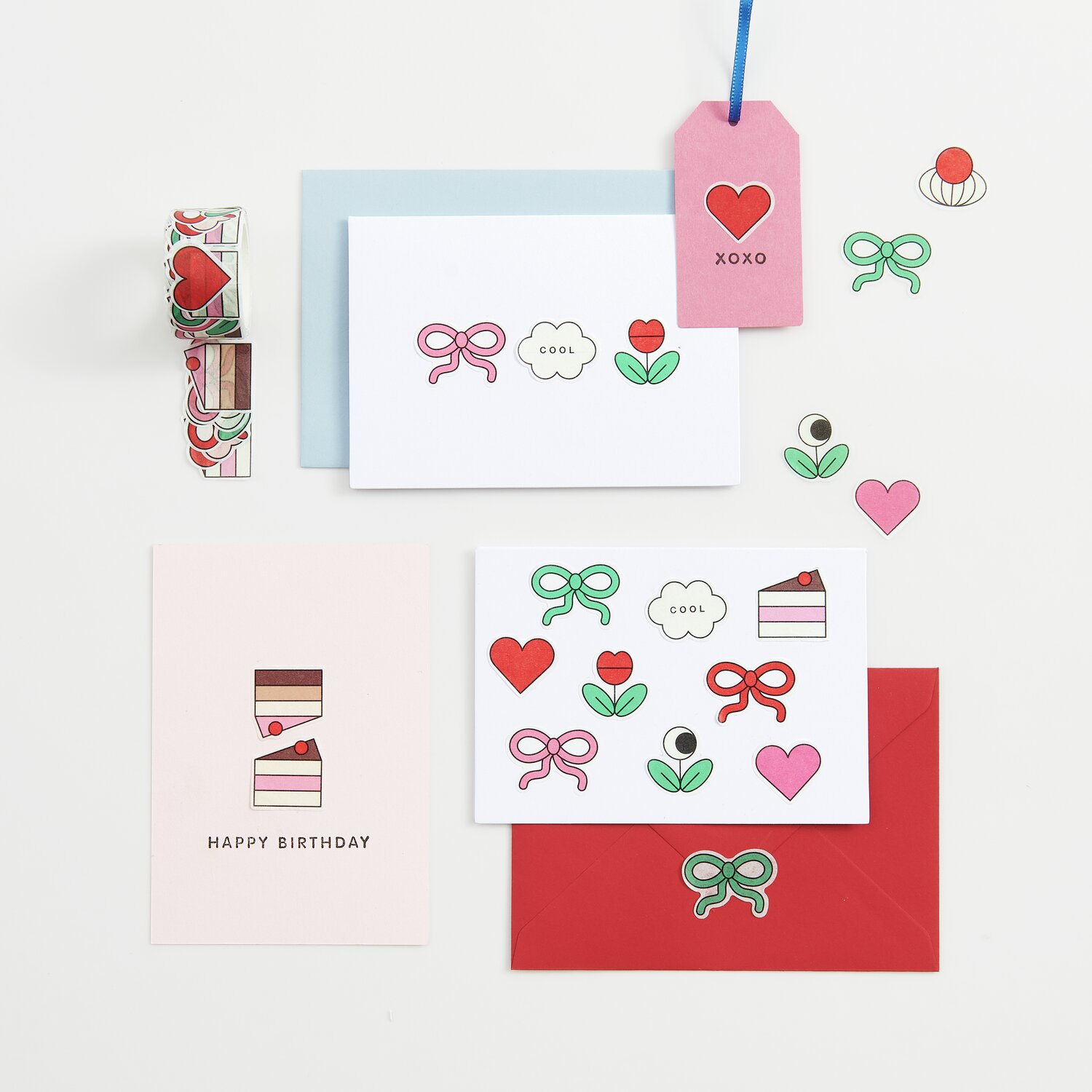 Rico Design x Redfries Washi Sticker Eye Candy 200 Stück von Rico Design