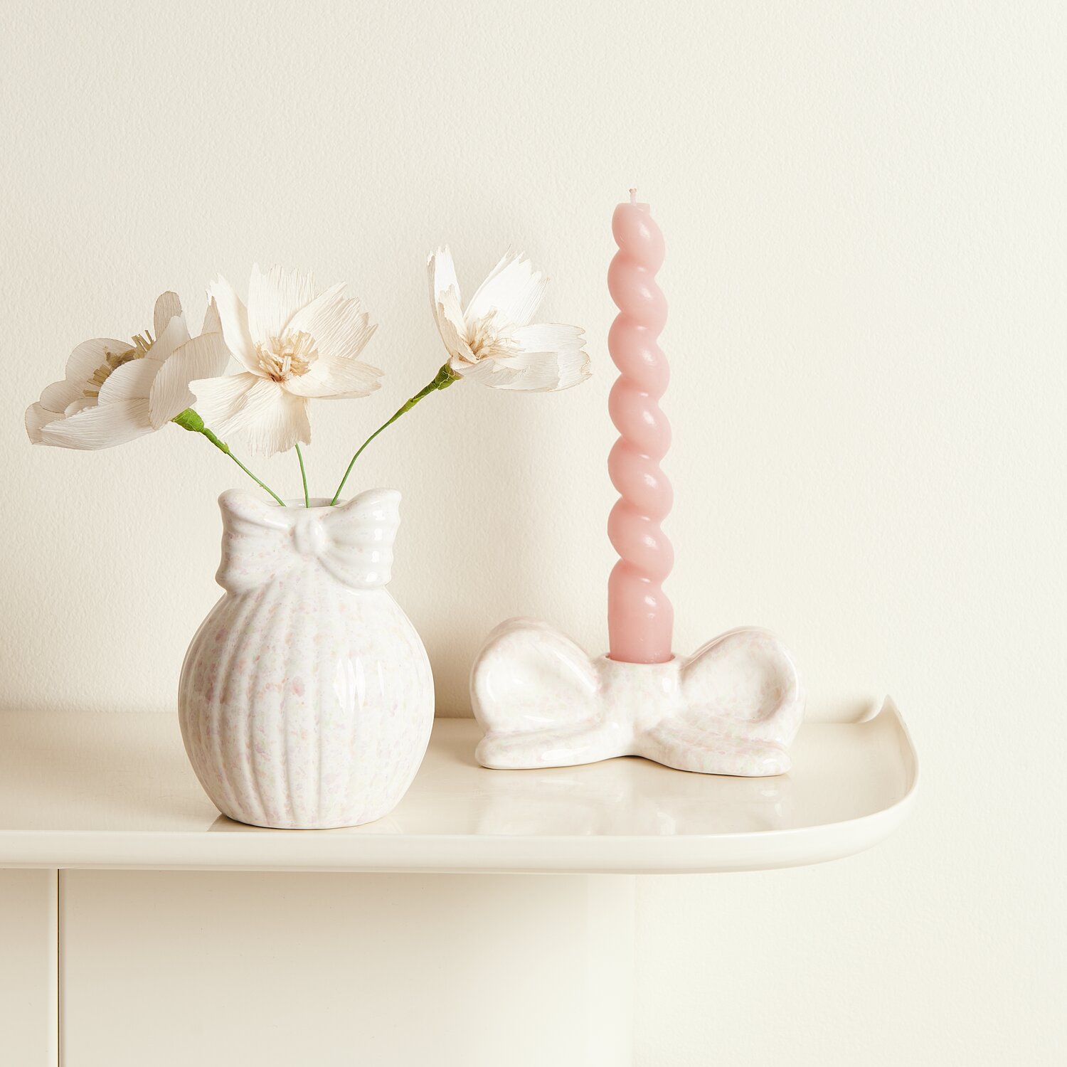 Vase Schleife auf Kugel 10x7,5x7,5cm von Rico Design