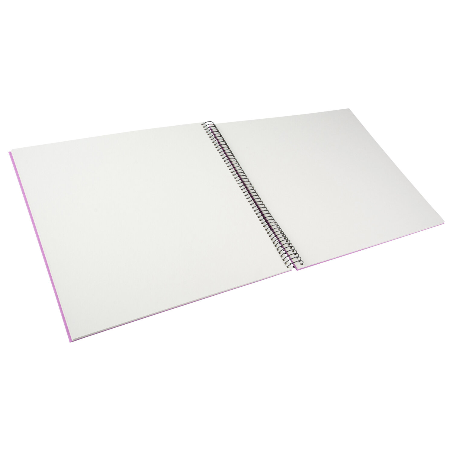 Spiralalbum 30x35cm Leinen 40 weiße Seiten Farbe Lavender von Goldbuch Georg Brückner 
