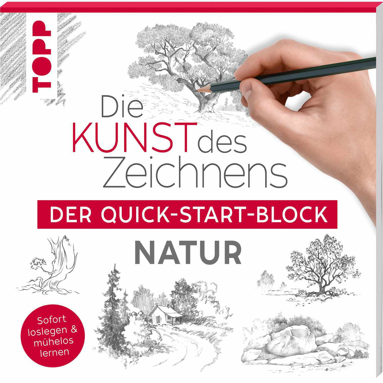 Die Kunst des Zeichnens - Der Quick-Starter-Block - Natur von frechverlag