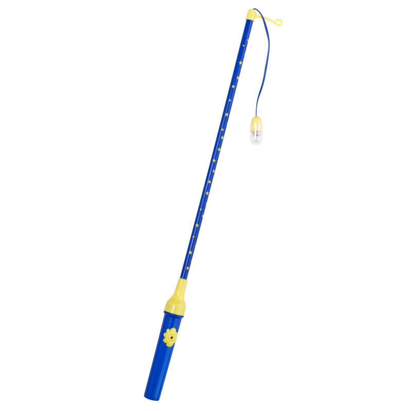 Laternenstab elektrisch mit Sternen blau 50cm
