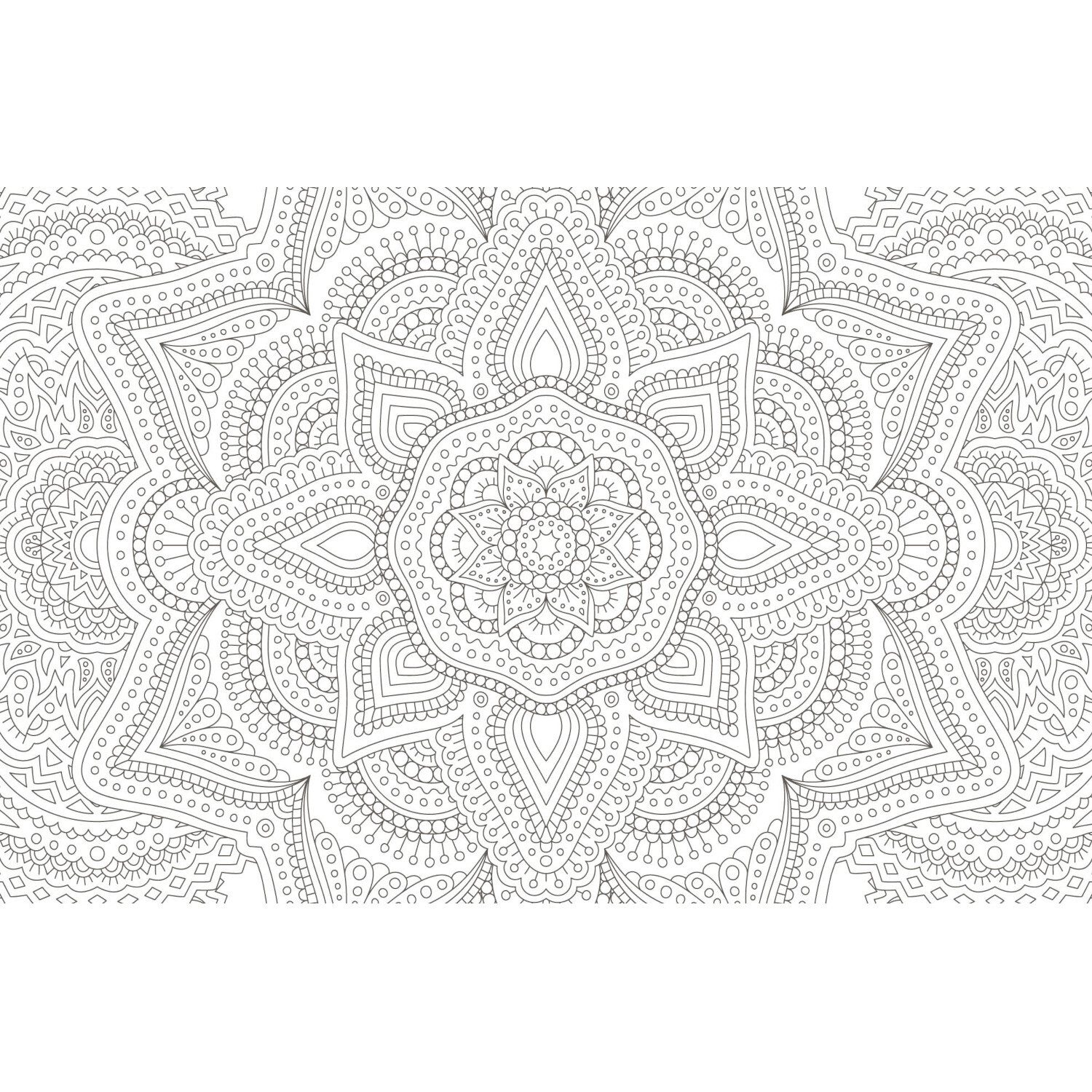 Colorful Mandala - Dankbarkeit: Schwarz-weißes Mandala-Design mit komplexen Mustern und floralen Elementen. Ideal zum Ausmalen und Entspannen.