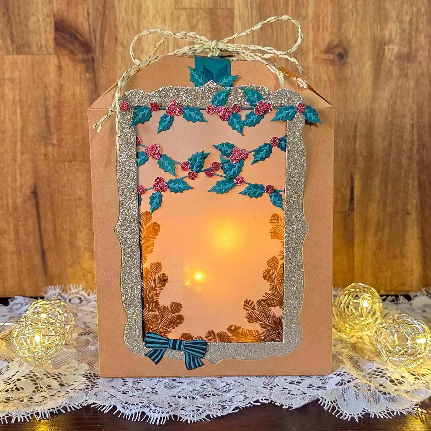 Inspiration Weihnachtslaterne basteln mit Sizzix @ankes.art