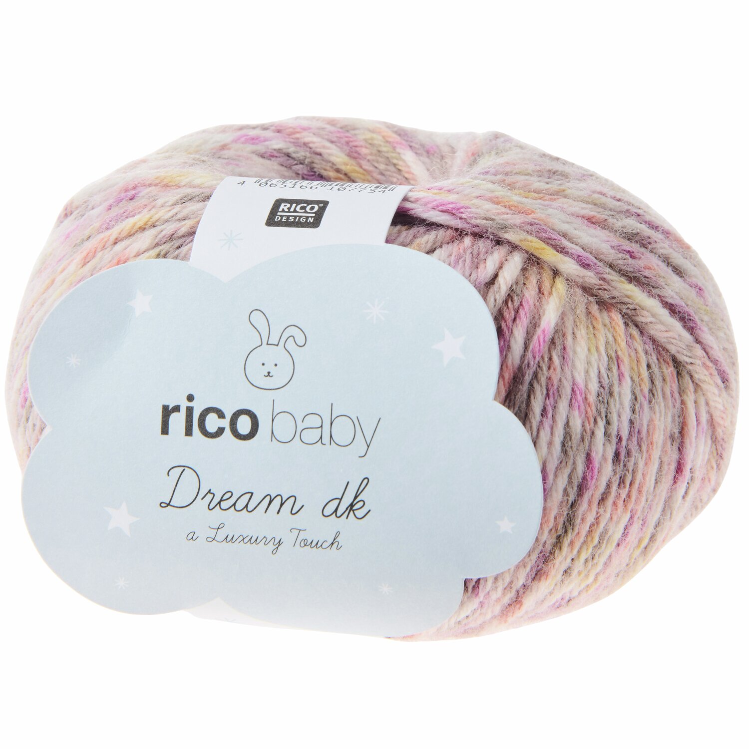 Rico Baby Dream dk A Luxury Touch: Weiches Garn in Pastelltönen, ideal für Babyprojekte, 50g 115m.