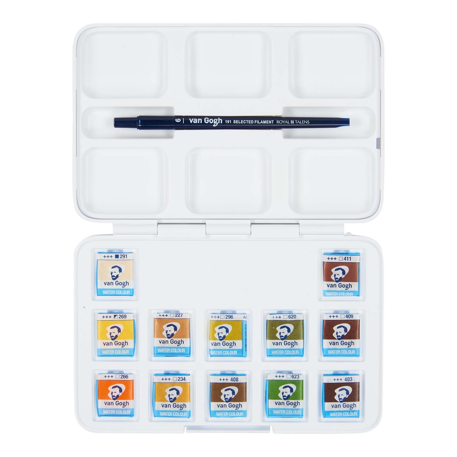 Aquarell Set Naturfarben 12 Näpfchen Aquarell Set Naturfarben 12 Näpfchen