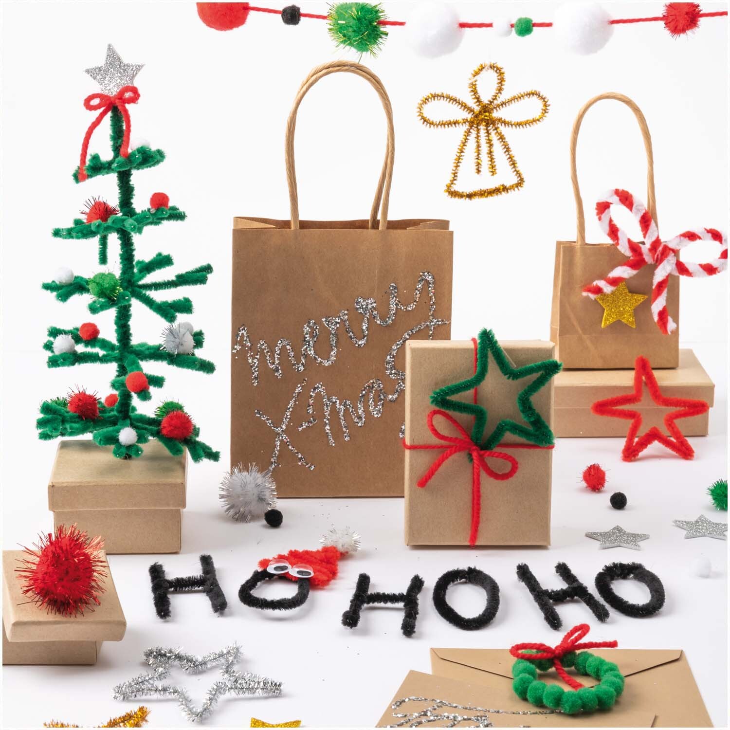 DIY-Bastelset Weihnachten bunt