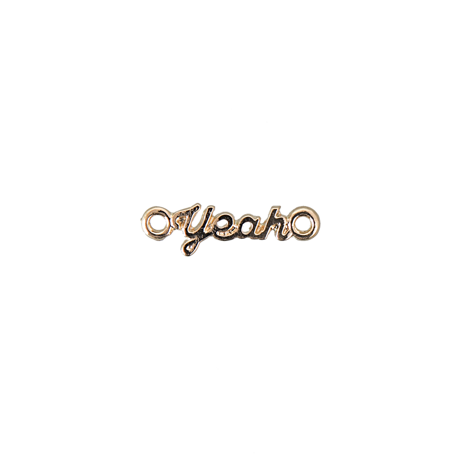 Schriftzug Yeah gold 19x6mm
