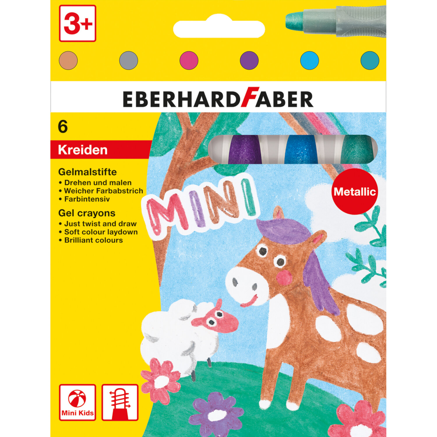Gelmalstifte Metallic Set 6-teilig von Eberhard Faber Vertrieb 