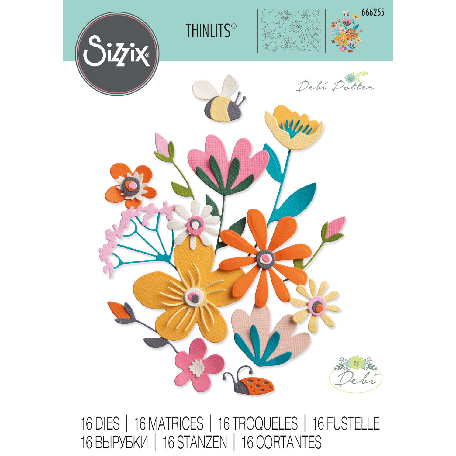 Thinlits Die Set Fabulous Bold Flora 16PK von idee. Creativmarkt