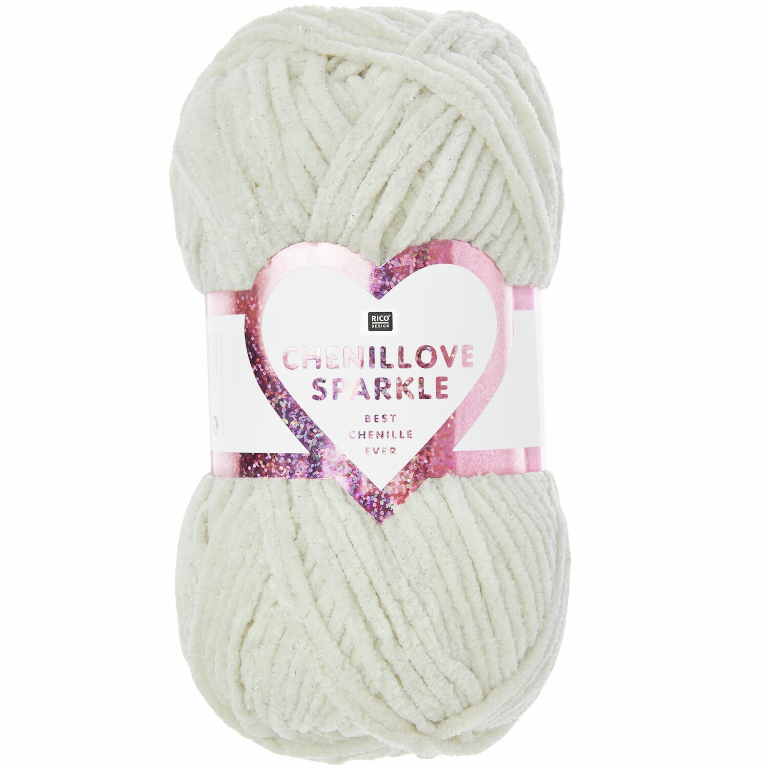 Creative Chenillove Sparkle 100g 110m Farbe Creme von Rico Design