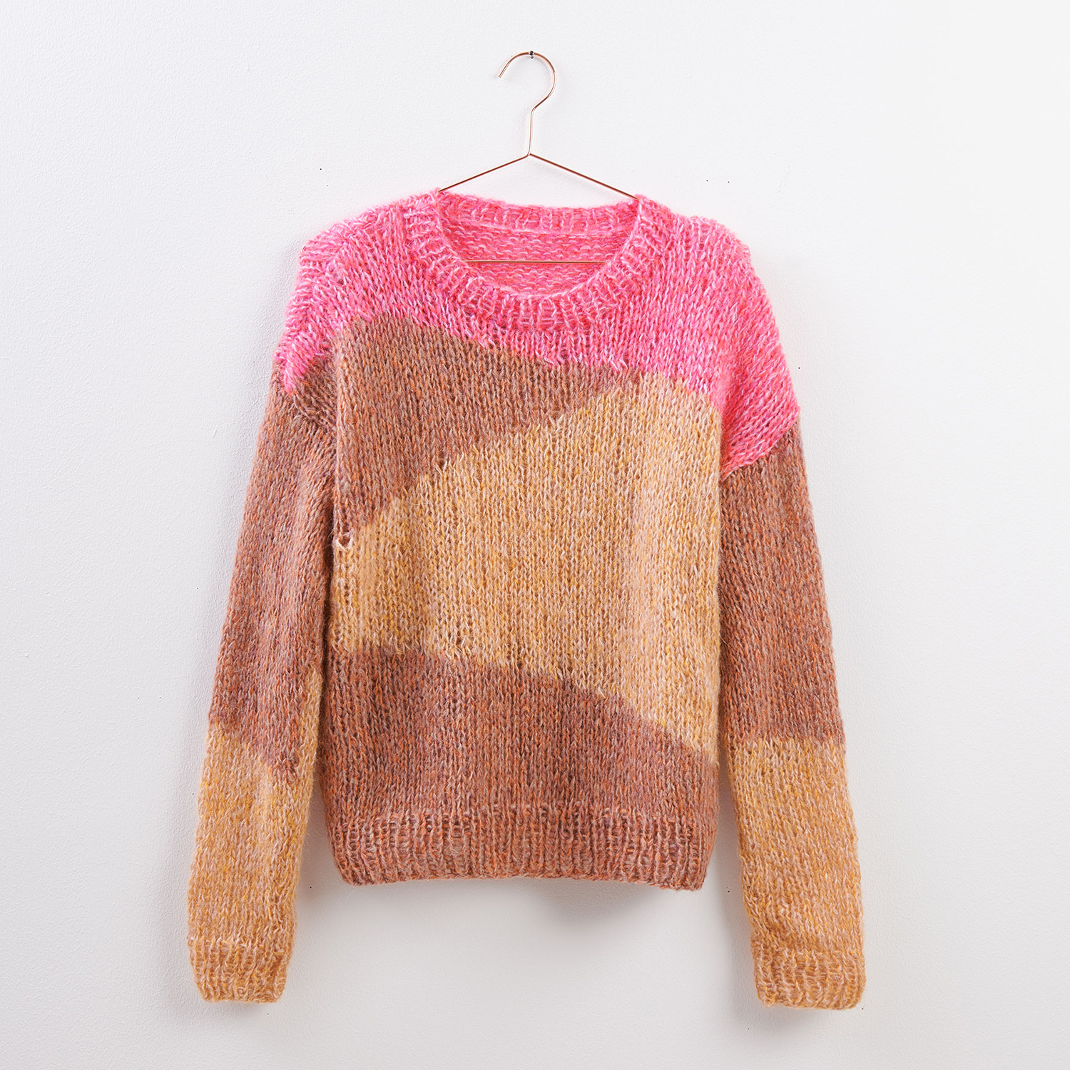 Strickanleitung Pullover mit geometrischem Muster von Rico Design