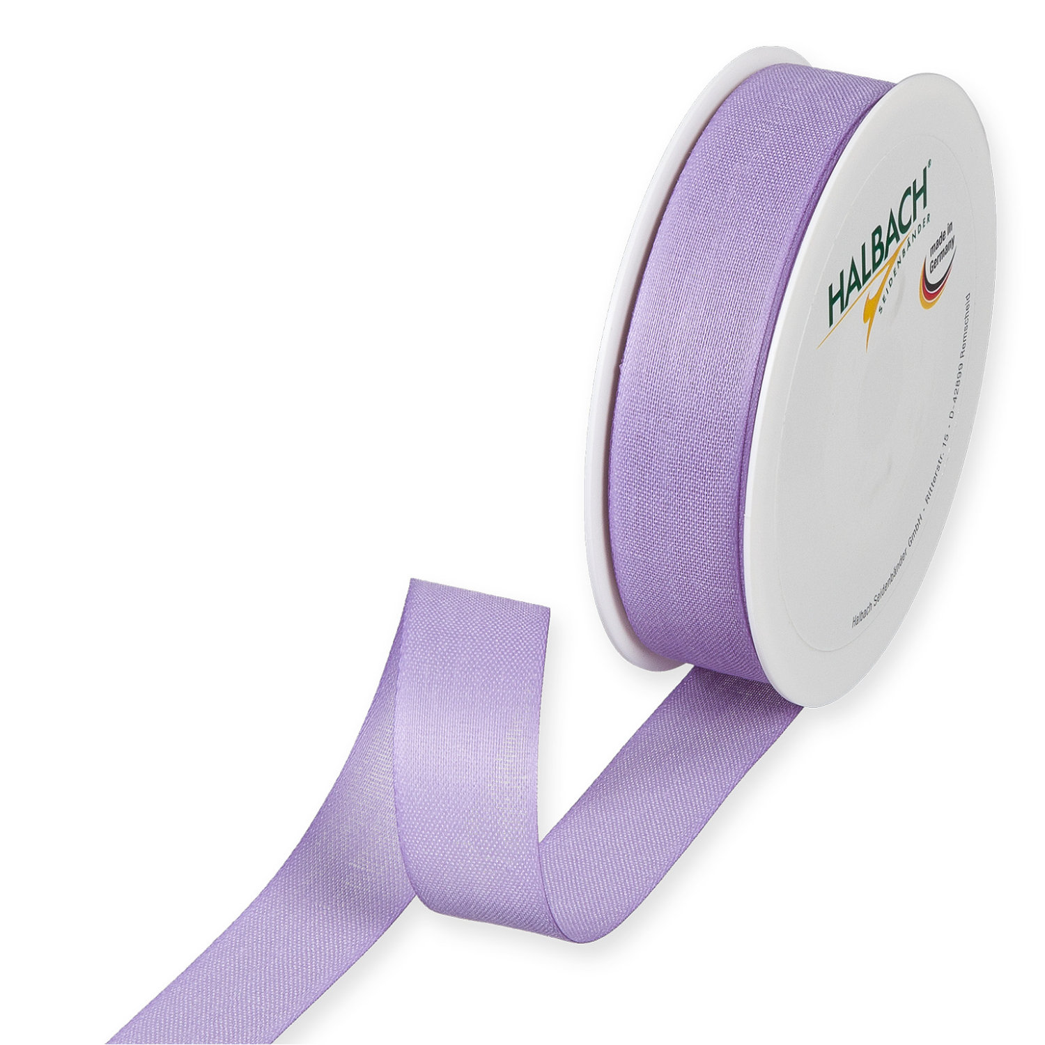 Halbach Dekoband in Baumwolloptik 25mm 5m Lavendel