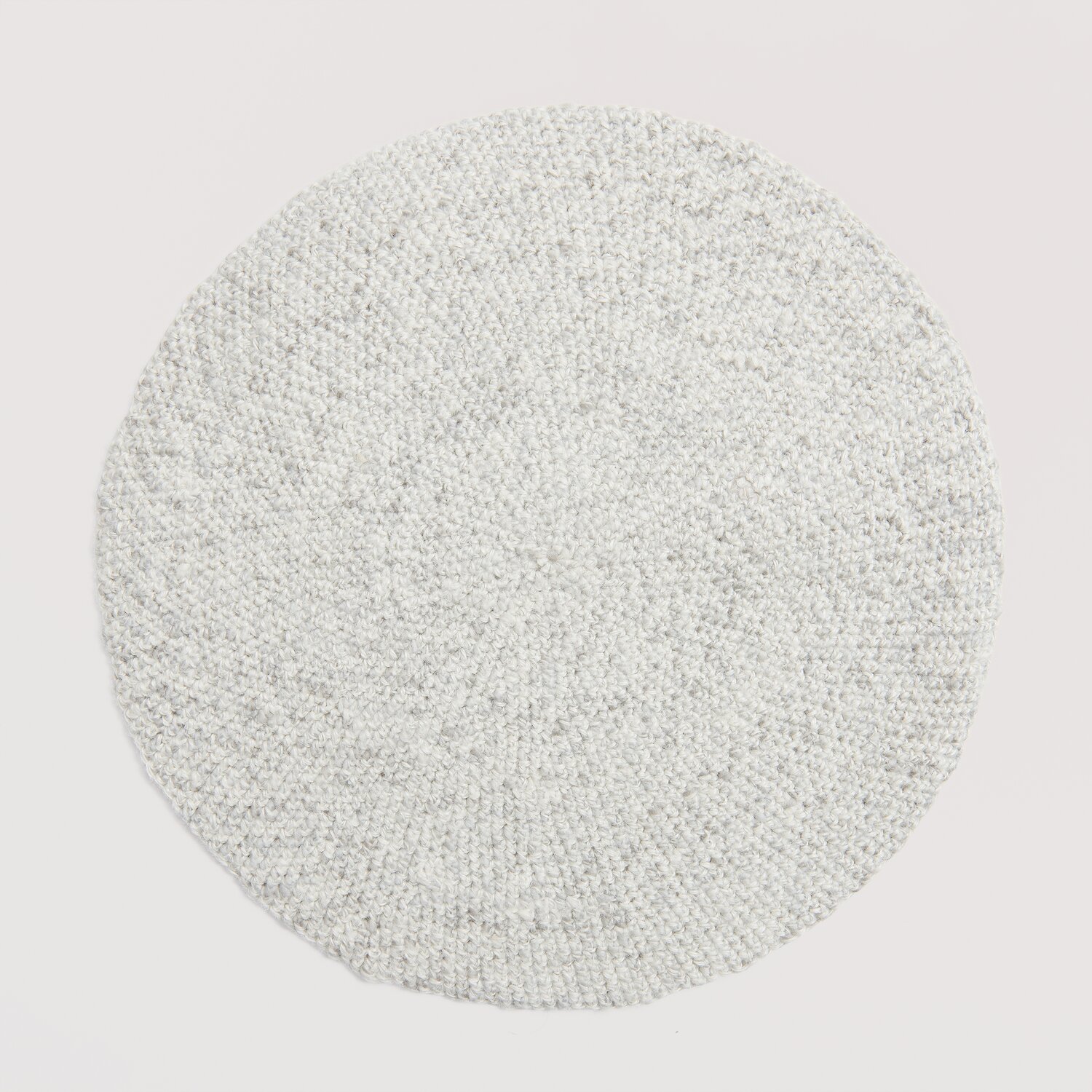 Rundes Platzset in weiß 