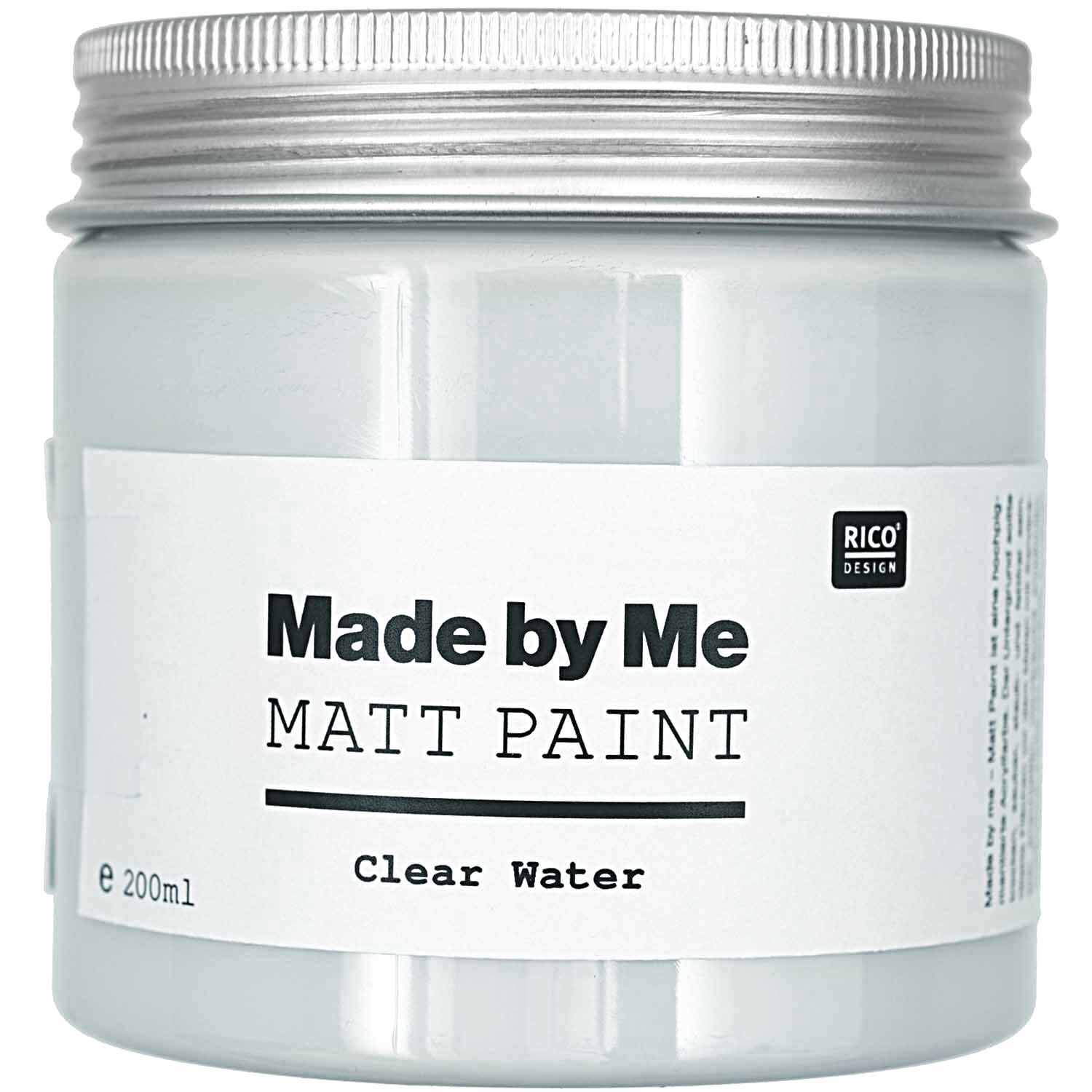 Matt Paint 200ml Farbe Clear Water von Rico Design Matt Paint 200ml Farbe Clear Water von Rico Design