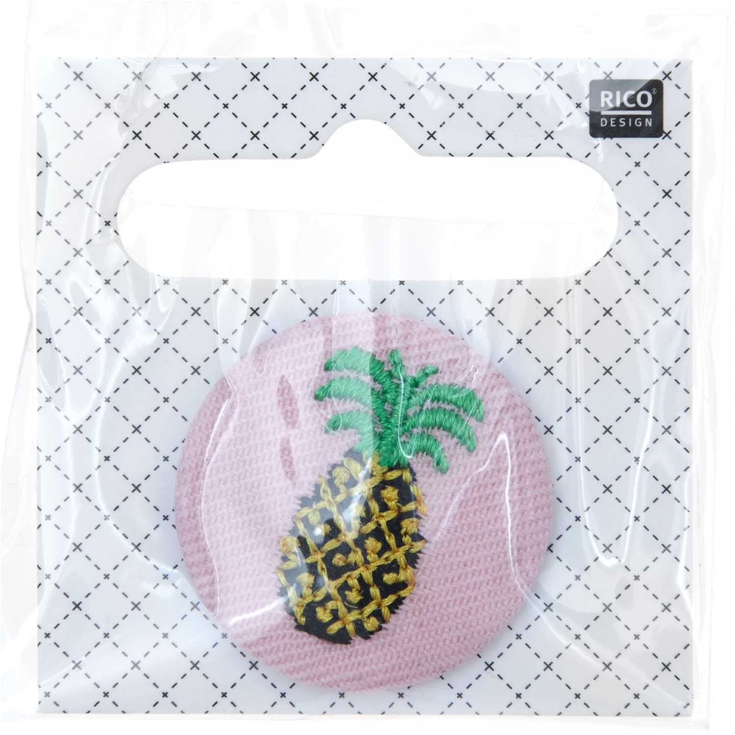 Button Ananas 25mm von Rico Design