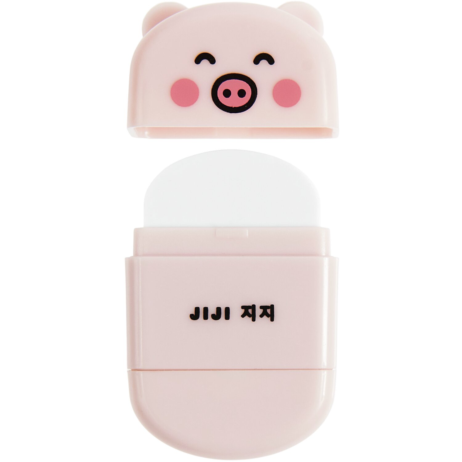 Paper Poetry Radiergummi mit Anspitzer Schwein, rosa, 32x18x51mm, süßes Design, ideal für Schule und Büro.