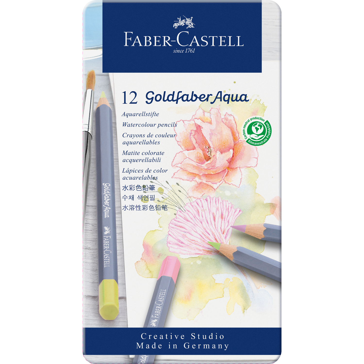Goldfaber Aqua Aquarellstifte Pastell im Metalletui Goldfaber Aqua Aquarellstifte Pastell im Metalletui