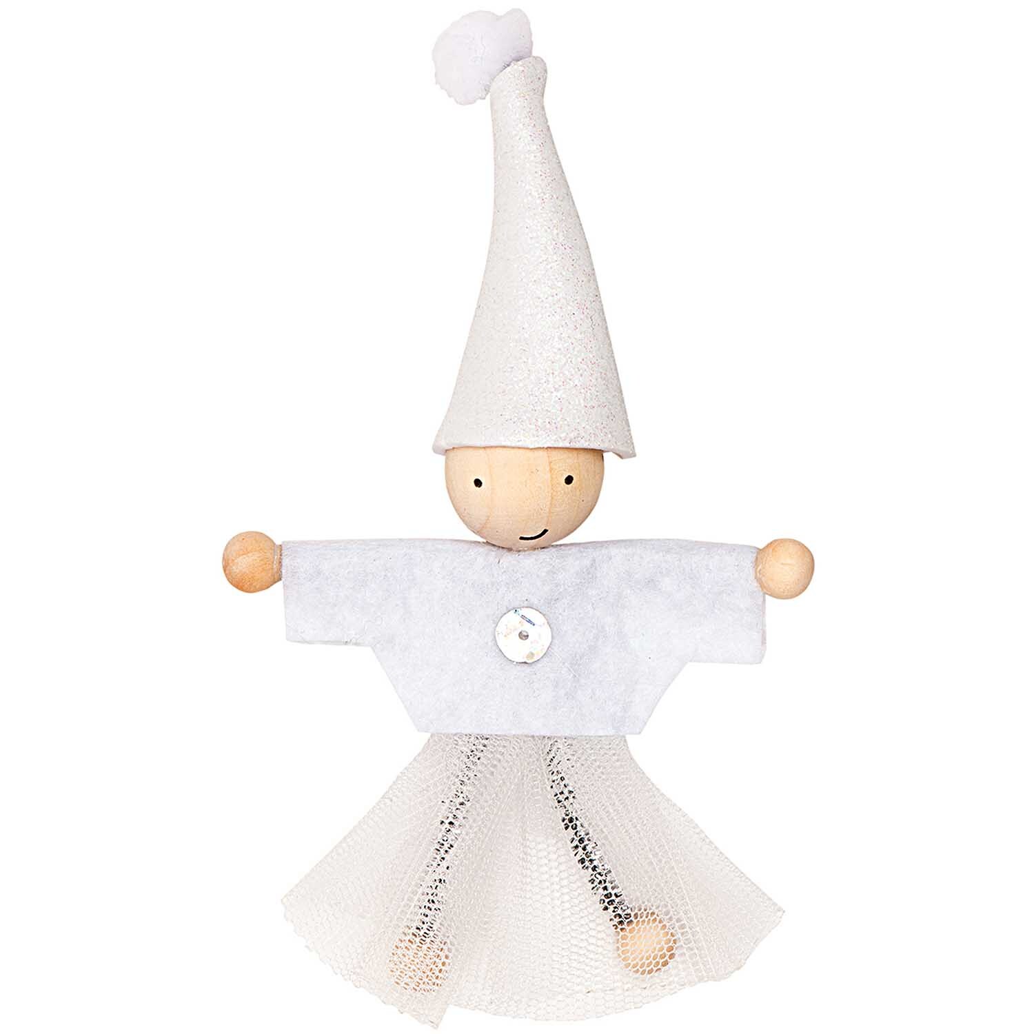 Geschenkanhänger Wichtel Hochzeit mit Spruch 8cm von Rico Design
