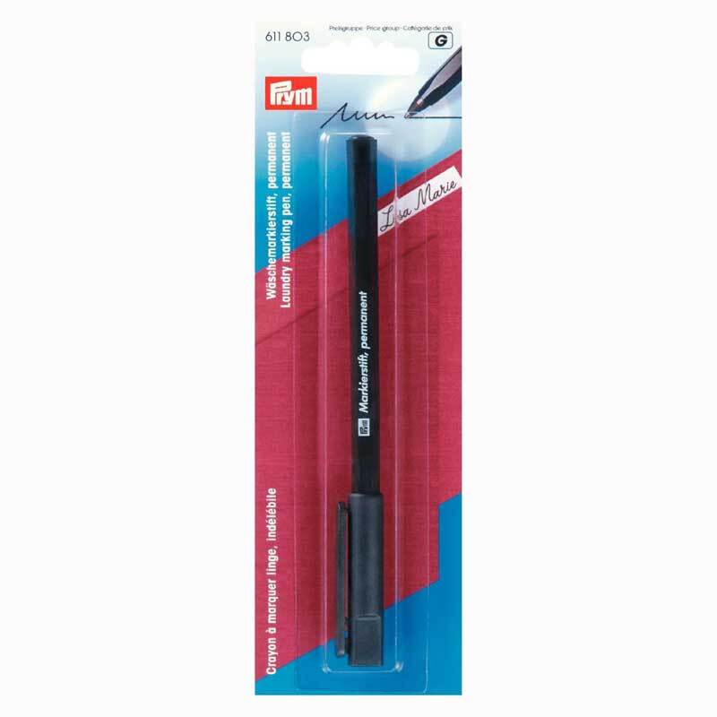 Markierstift permanent für Wäsche schwarz