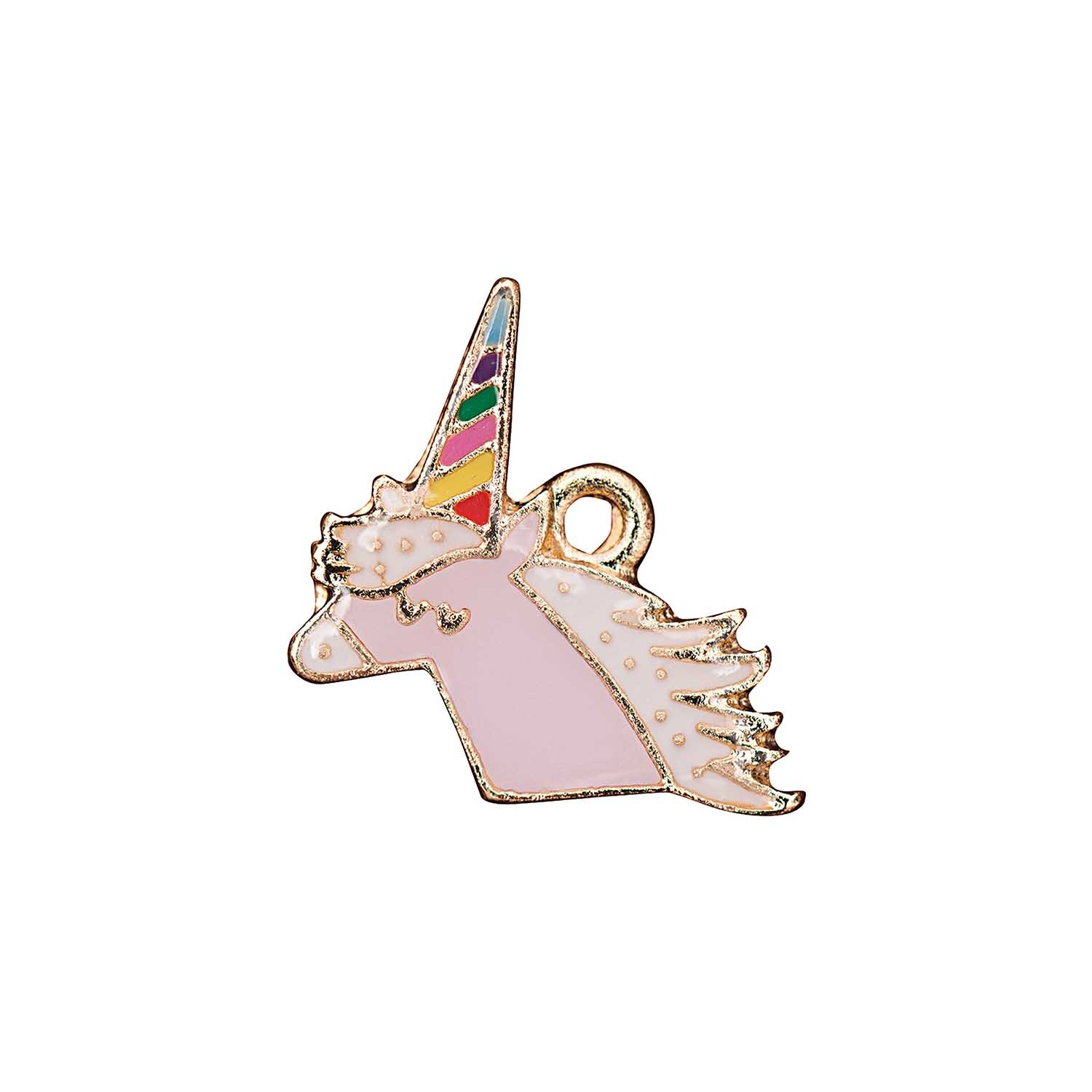 Anhänger Einhorn 13x16mm Emaille von Rico Design