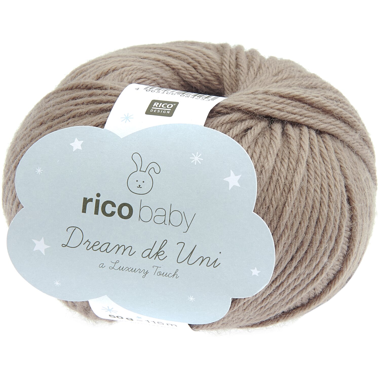 Strickset Hose Modell 14 aus Baby 042 von Rico Design Rico Baby Dream dk uni - A Luxury Touch, weiches Garn in Nougat, ideal für Strickprojekte.