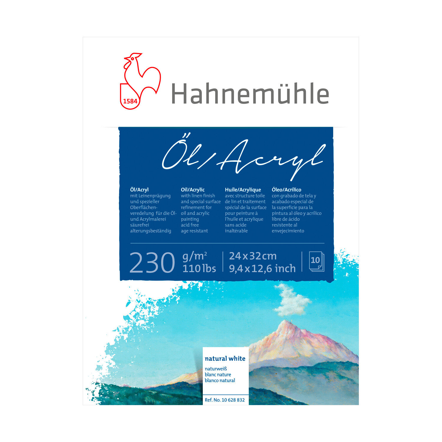 Öl- und Acrylmalblock  10 Blatt von Hahnemühle FineArt 