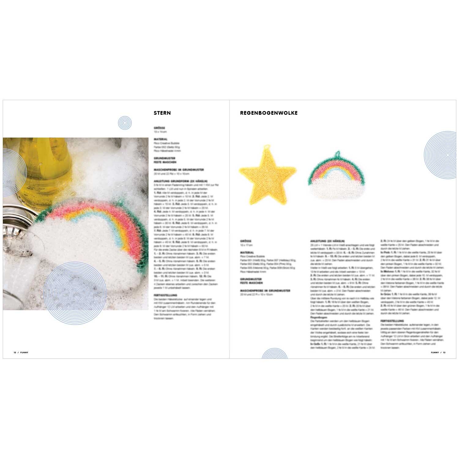 Creative Bubble Funny - lustige Spülschwämme häkeln Creative Bubble Funny - lustige Spülschwämme häkeln