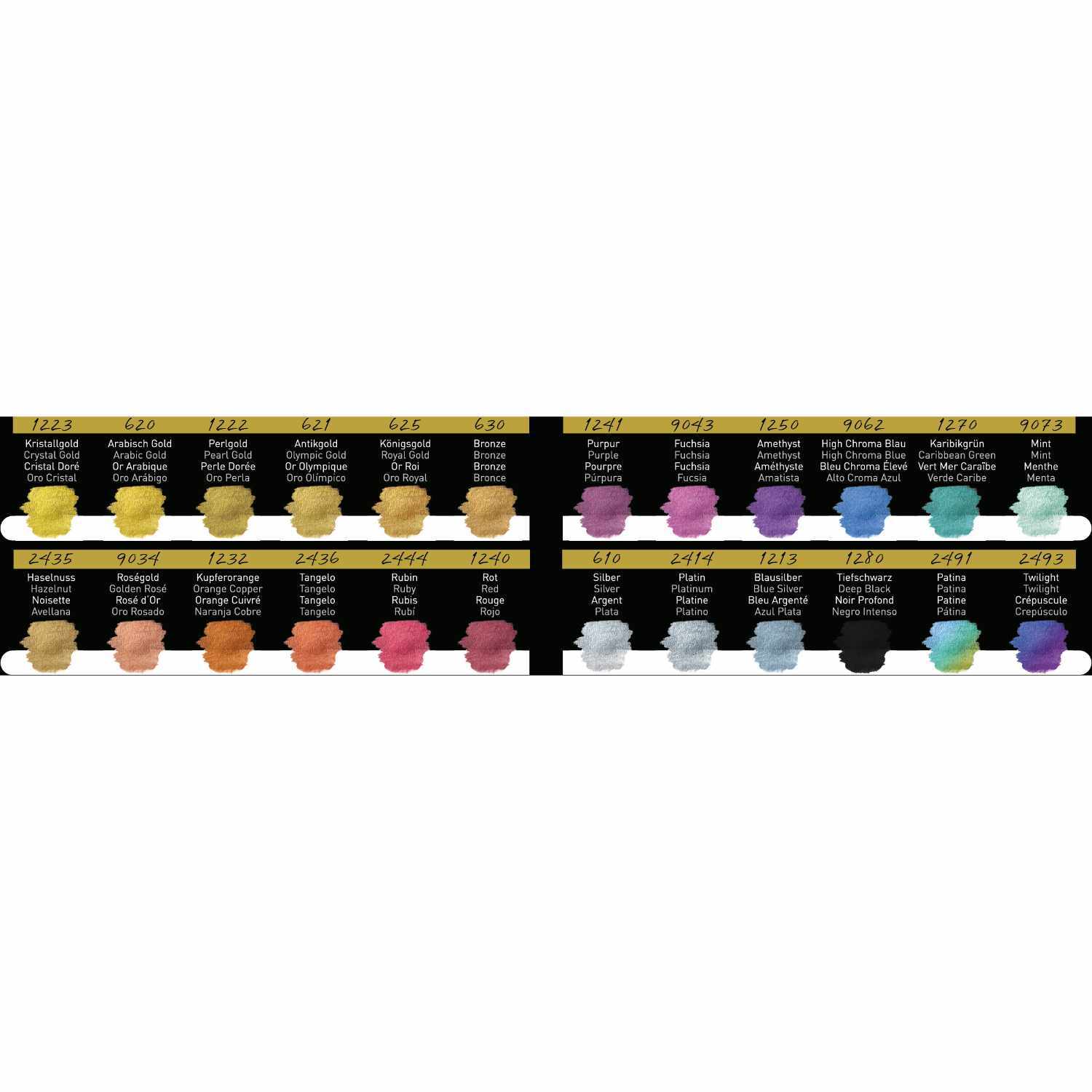 Perlglanzfarben Metals im Metallkasten Essential 24 Farben Perlglanzfarben Metals im Metallkasten Essential 24 Farben