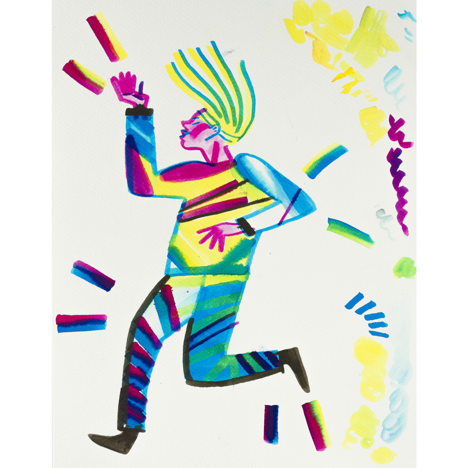 Ecoline Brush Pen Set Primärfarben 5 Stück  von Royal Talens