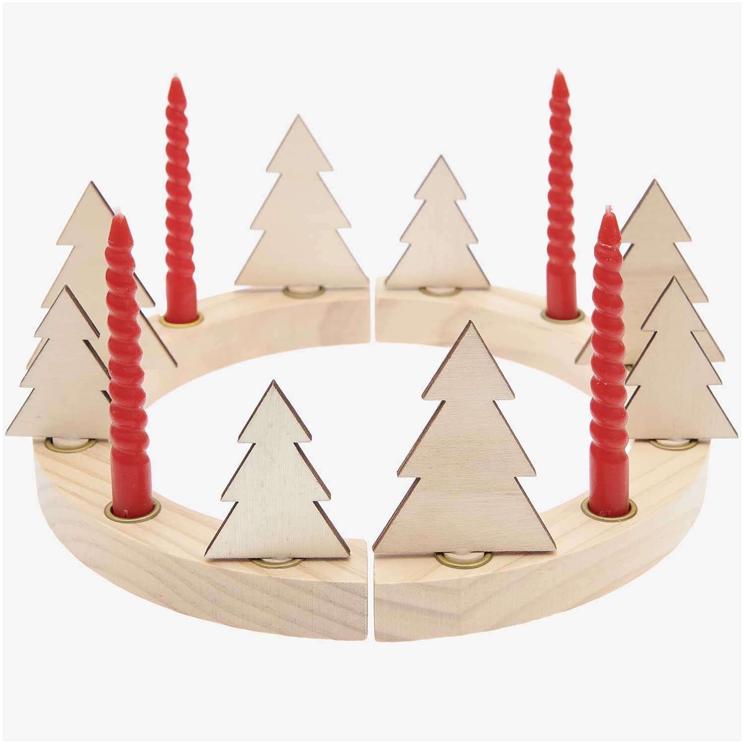 Adventskranzfiguren Tanne 8 Stück Adventskranzfiguren Tanne 8 Stück